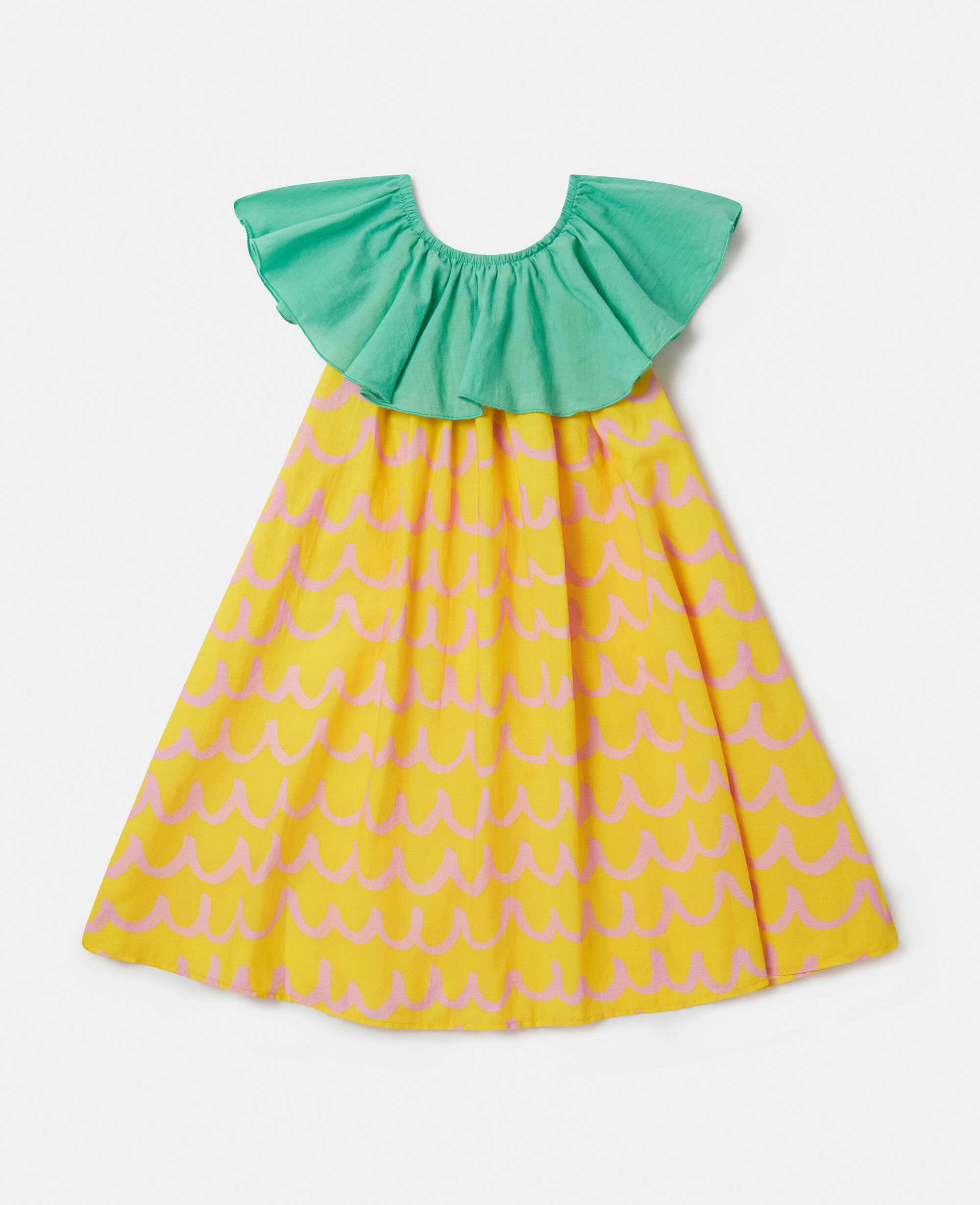 Women Yellow Flower Graphic Tank Dress | Stella McCartney US