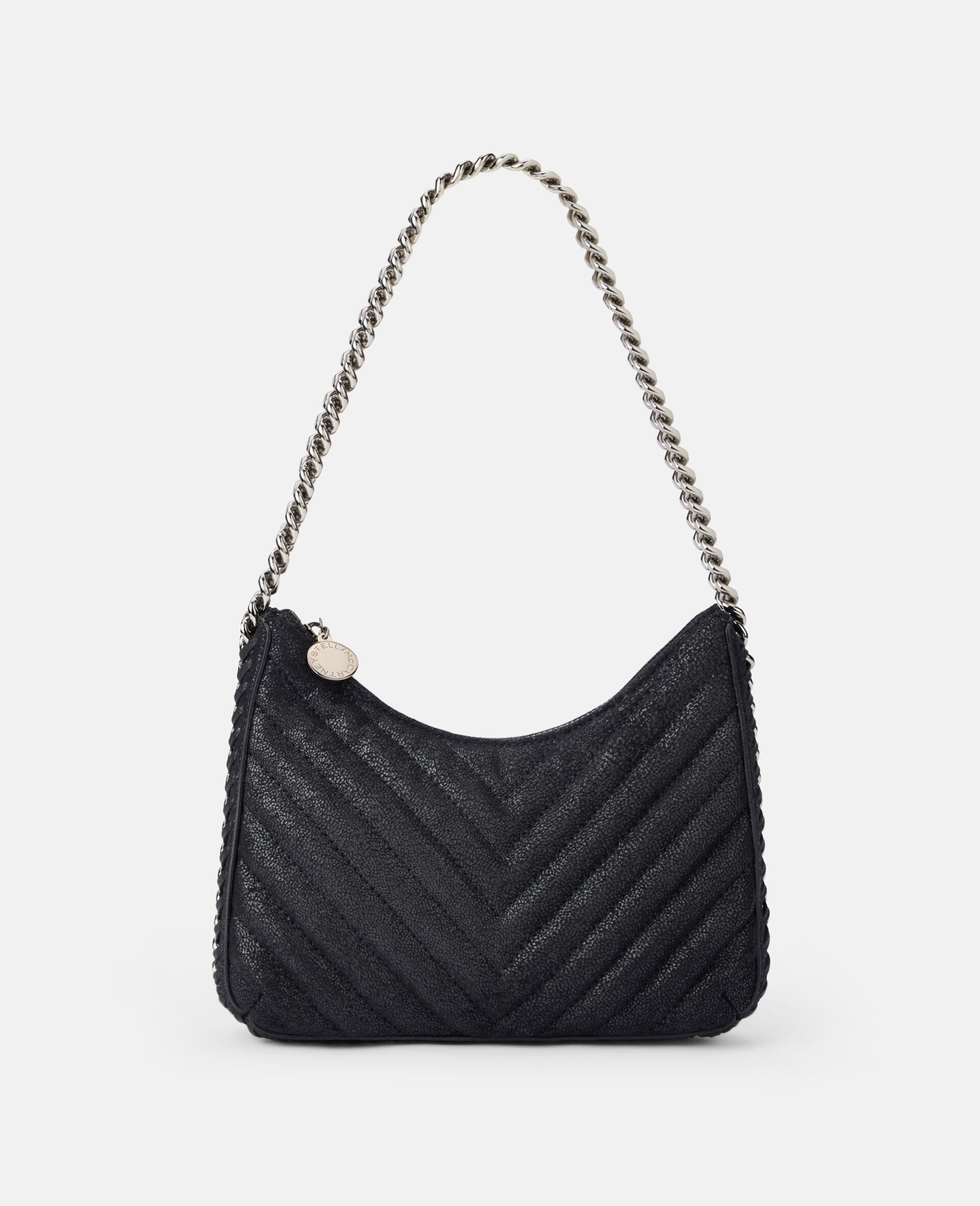 Online Exclusive Quilted Zipped Falabella Mini Bag-Black-large image number 0