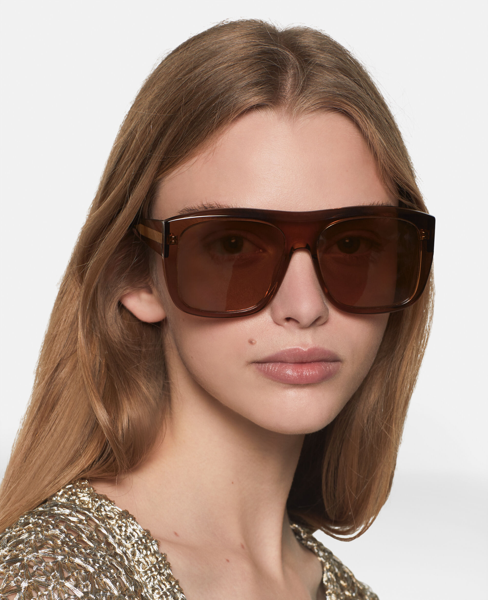 Stella McCartney + Aviator-Style Metal And Tortoiseshell Acetate Sunglasses