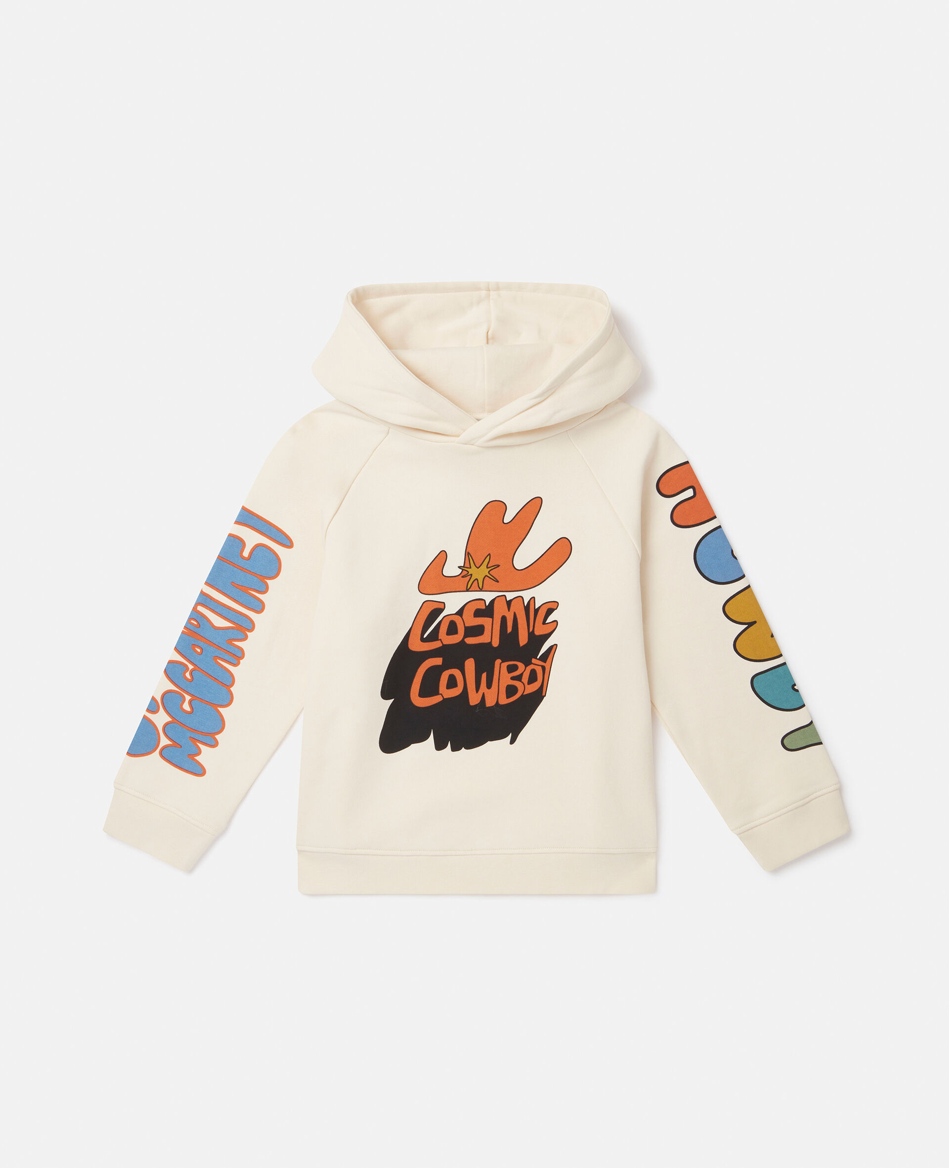 Cosmic Cowboy Hoodie-Beige-model