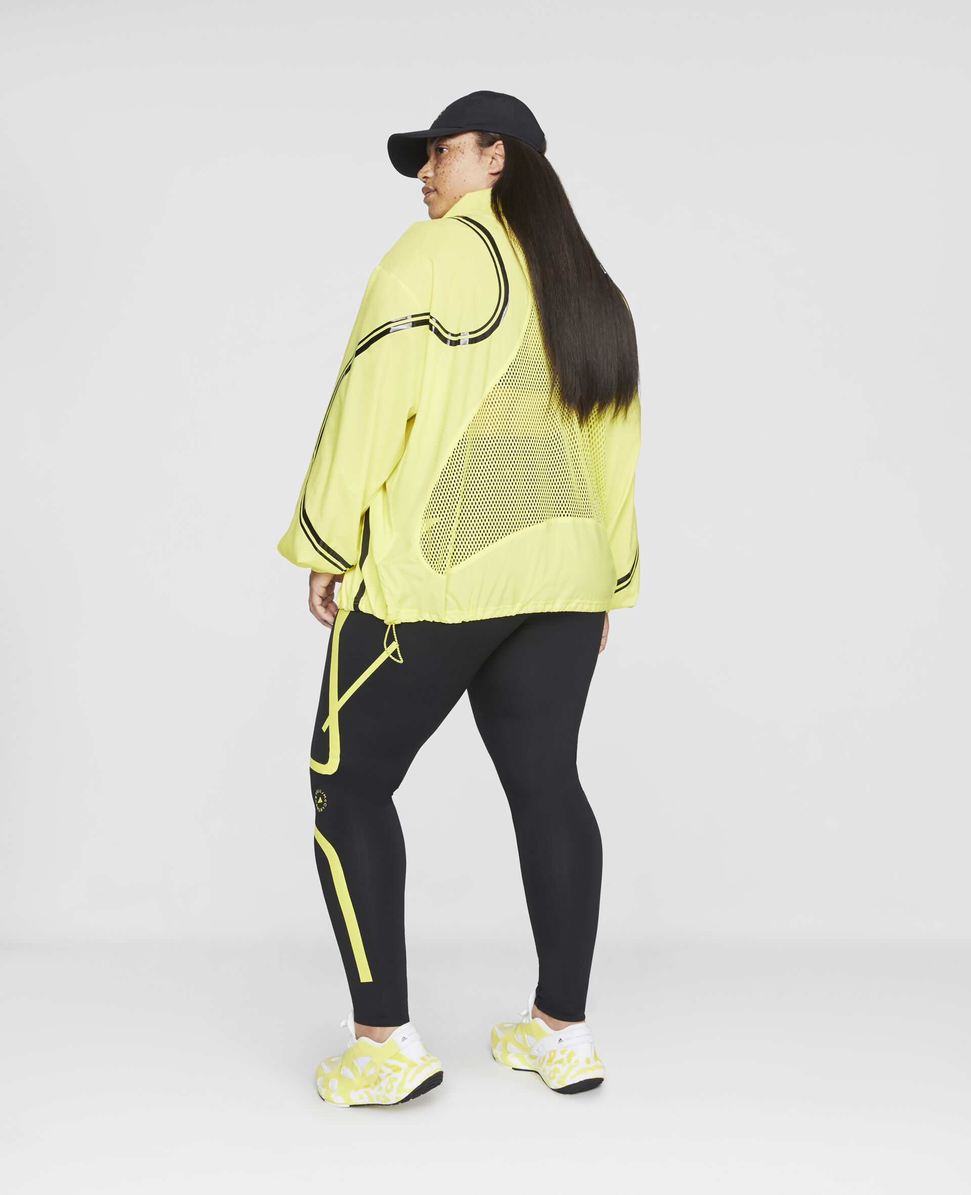 Women Shock Yellow Truepace Woven Trainingsuit Plus Size Jacket Stella Mccartney Gr 0427