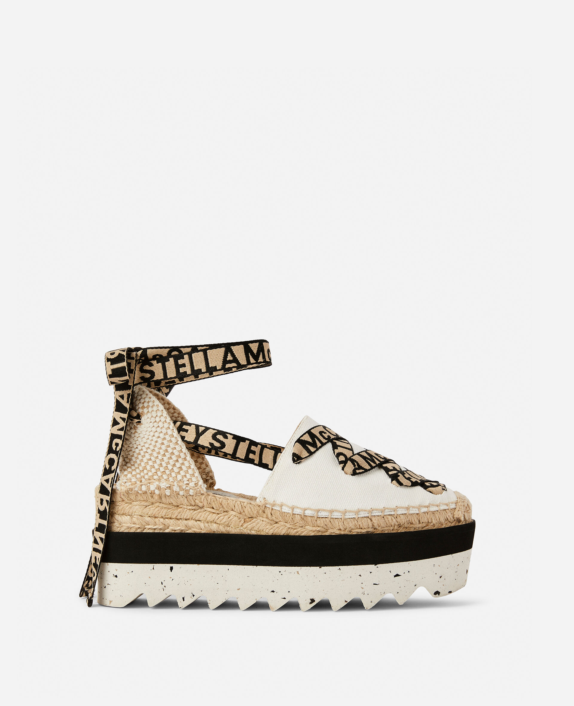 Gaia Platform Espadrilles-White-model