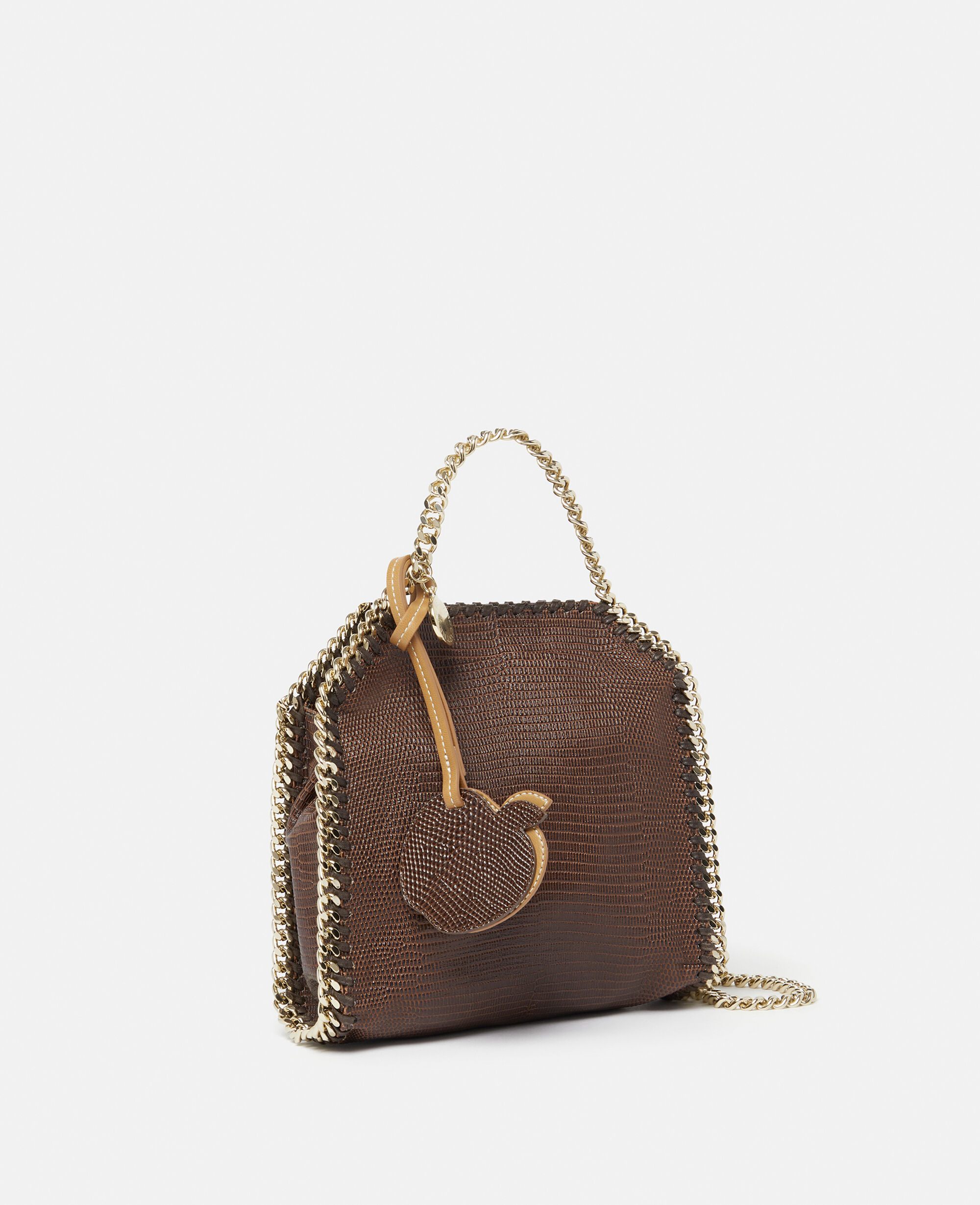 【Stella McCartney】ファラベラ トートバッグ ブラウン Women チョコレートブラウン ファラベラ スケール エンボス