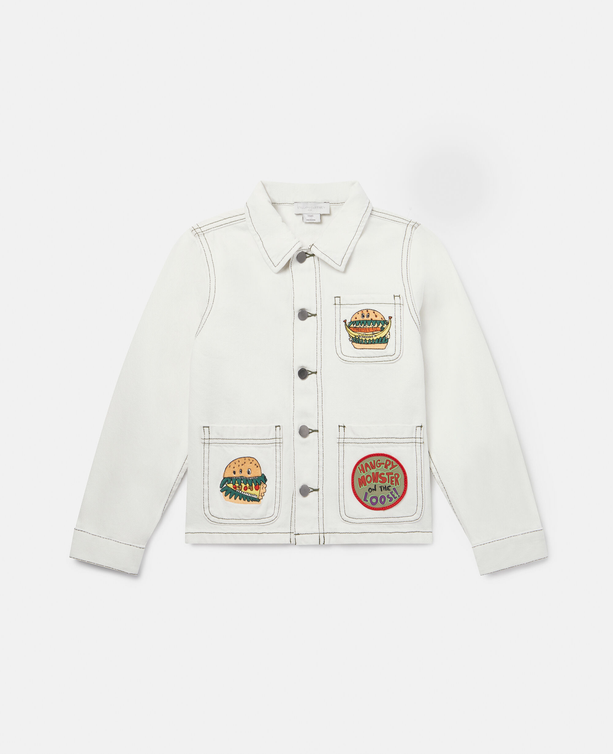 Buy Next Girls White Solid Denim Jacket - Jackets for Girls 9246213 | Myntra