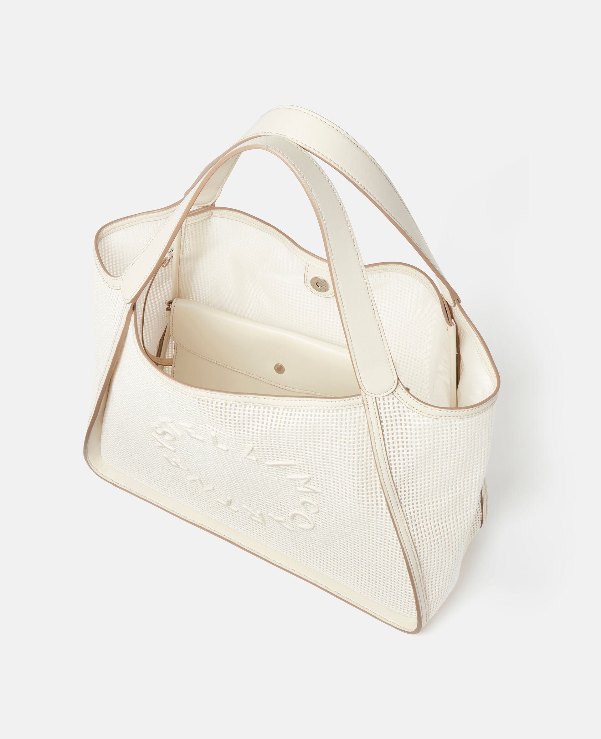 Women Magnolia white Logo Tote Bag | Stella McCartney CA
