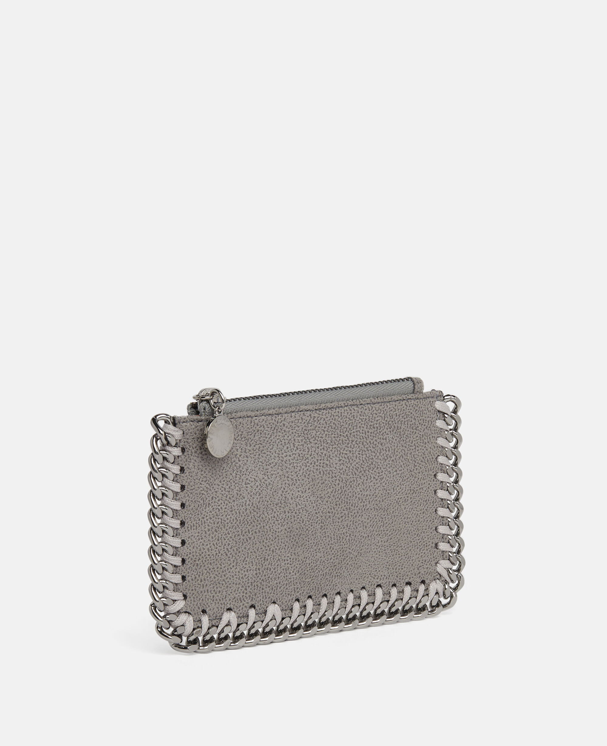 Women Grey Falabella Zip Cardholder | Stella McCartney US