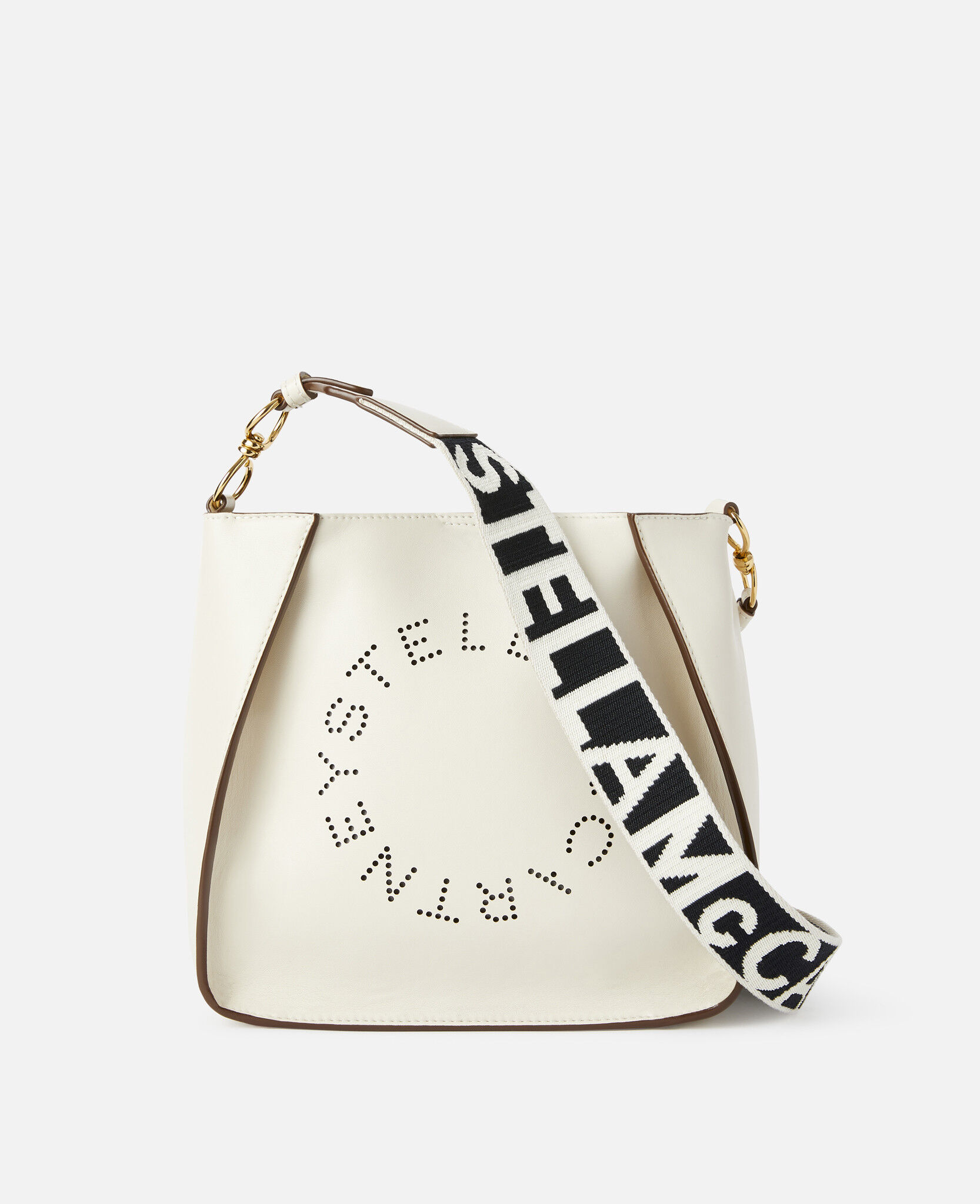 Women White Logo Shoulder Bag | Stella McCartney US