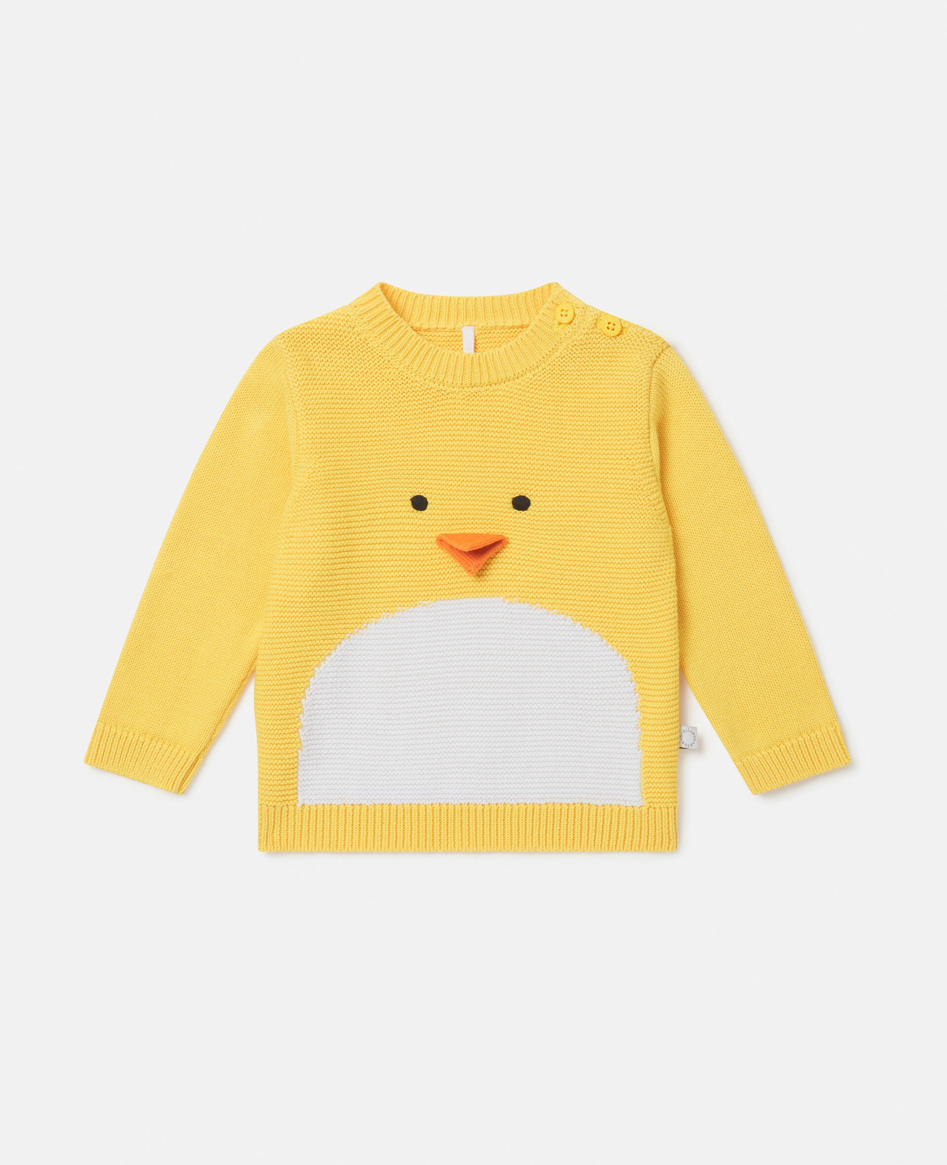 Chick Embroidered Jumper-Yellow-large image number 0