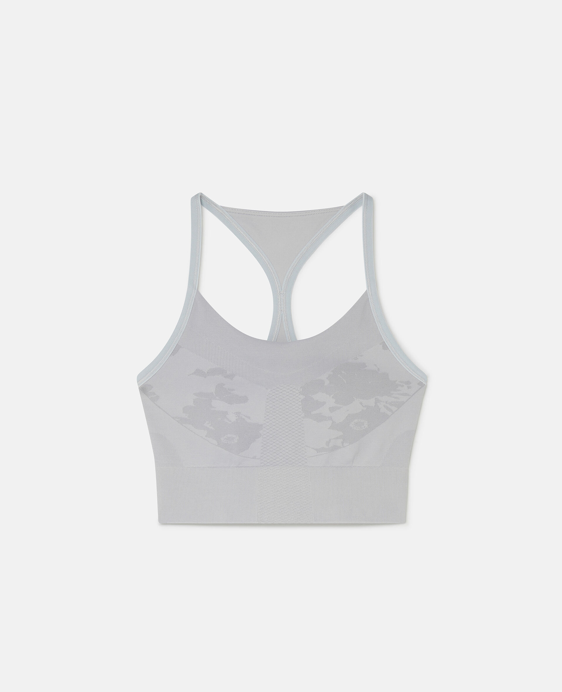 Brassiere de yoga sans coutures a soutien moyen TrueStrength-Gris-large image number 0