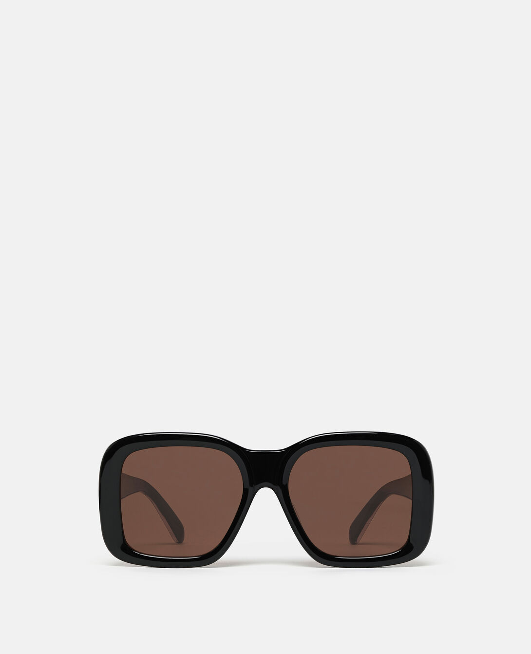 Women Shiny Black Oversized Square Sunglasses | Stella McCartney GB