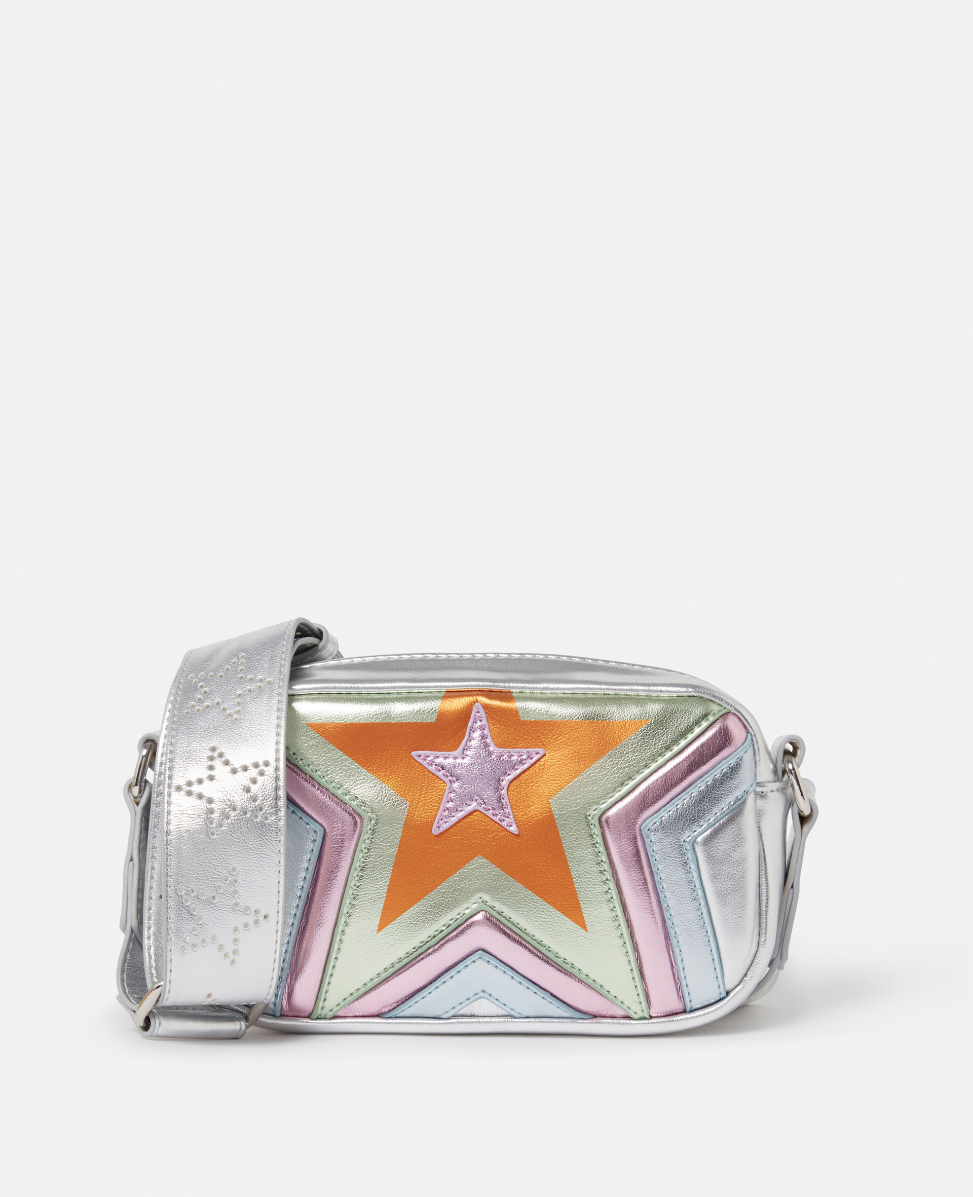 Metallic Star Bumbag-Silver-large image number 0