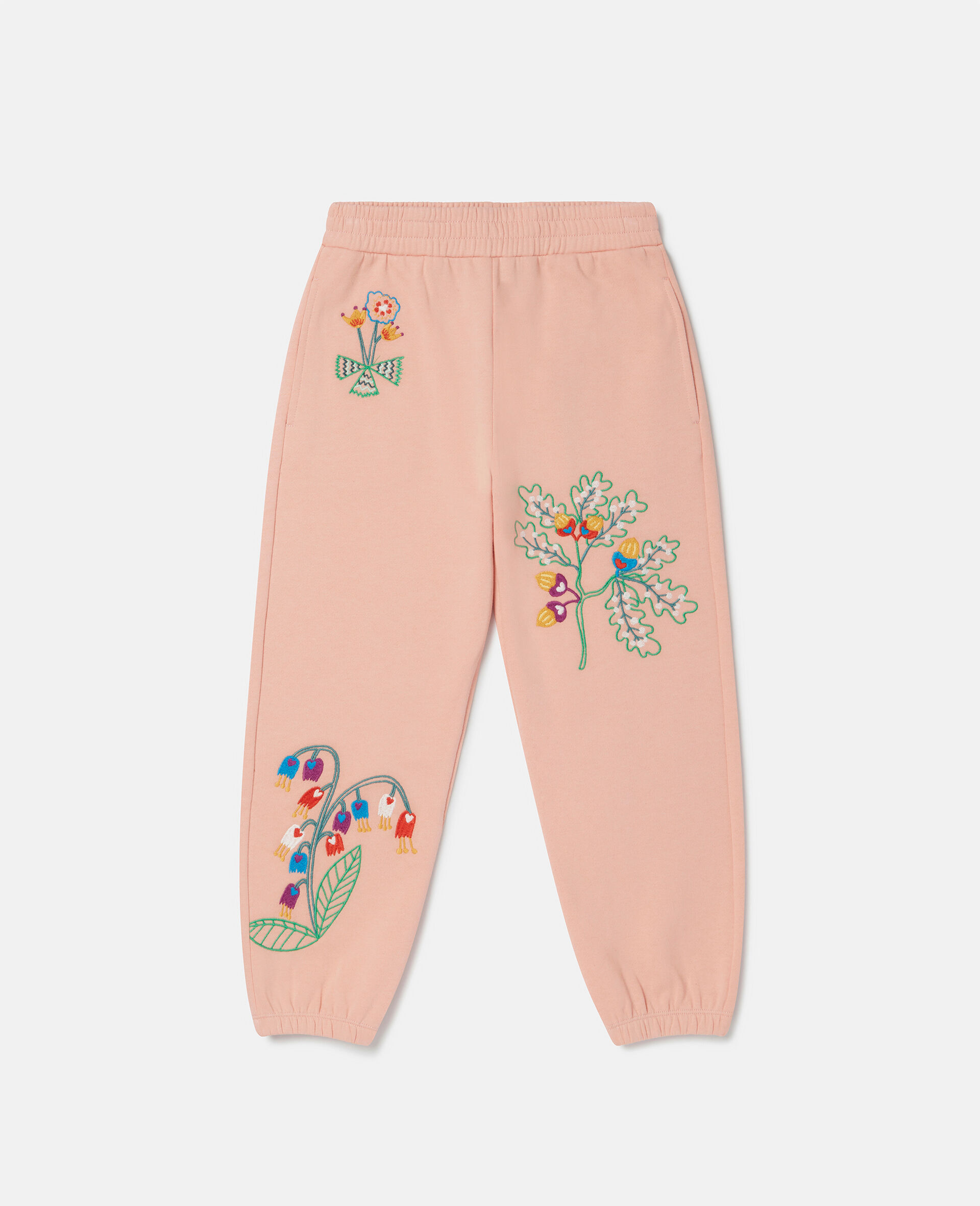 Acorn Embroidery Joggers-Orange-large image number 0