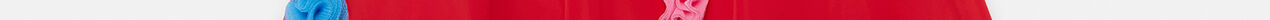 Fluffy Tassel Short-Sleeve Dress-Red-medium