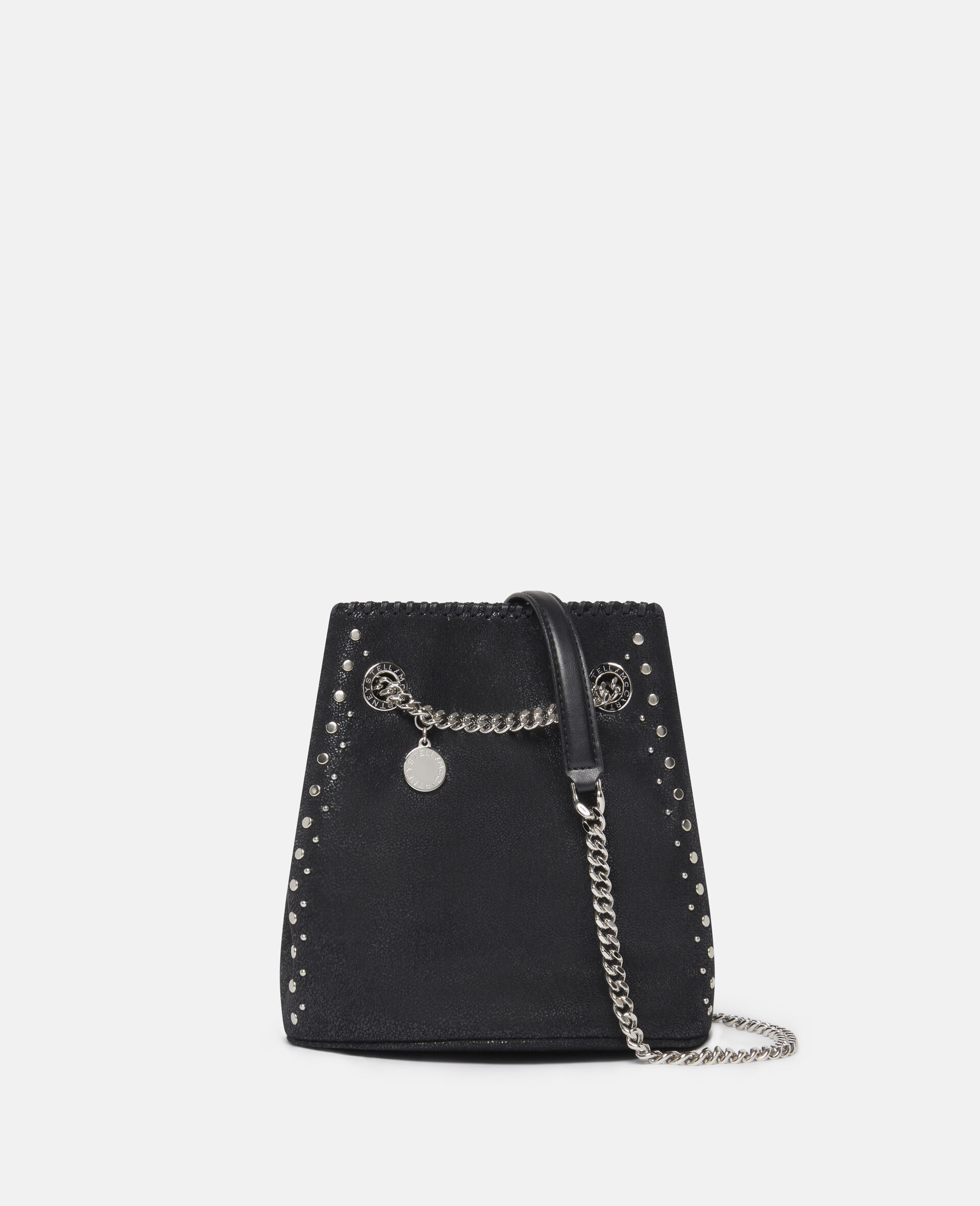 Falabella Studded Bucket Bag-Black-large image number 0