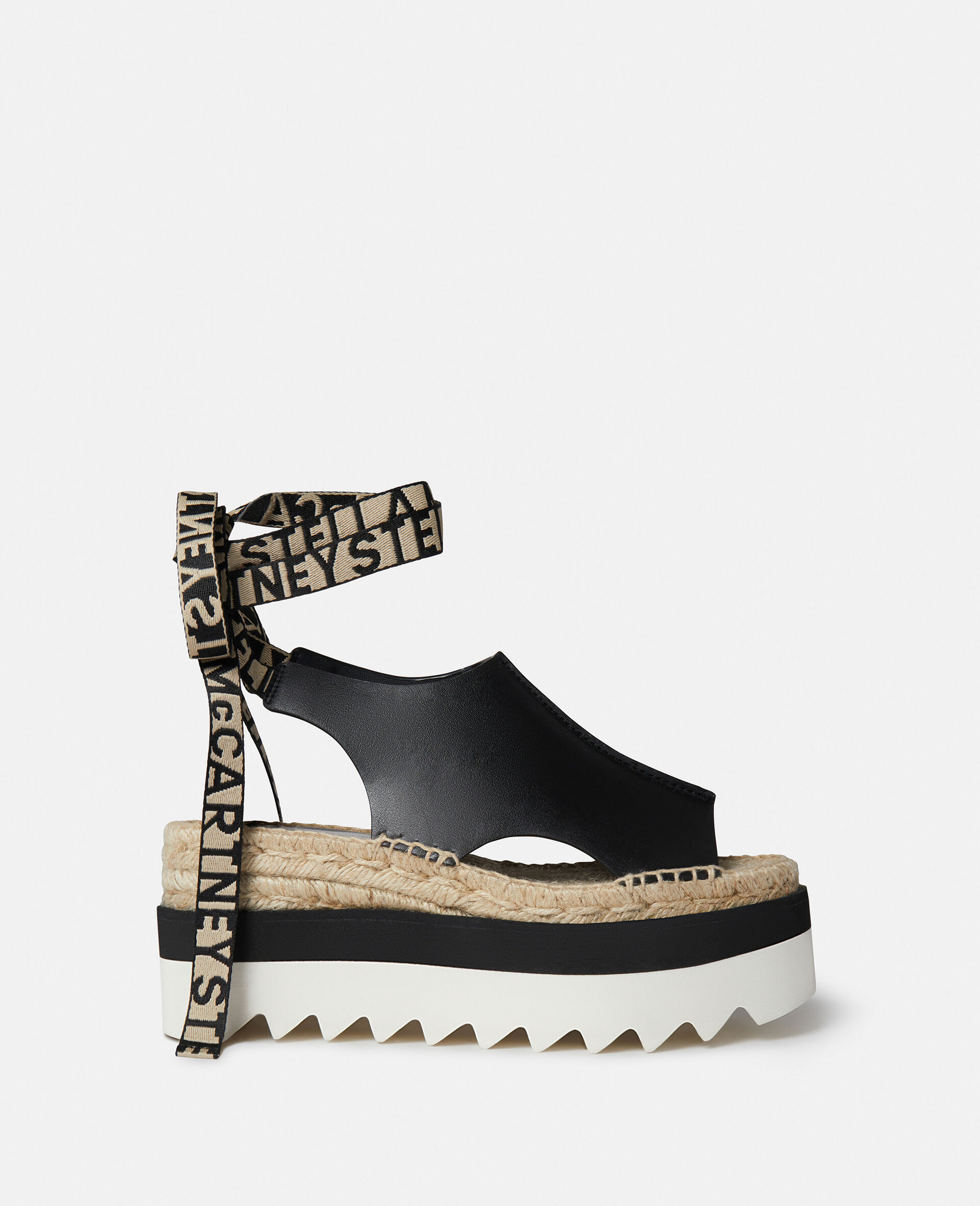 Espadrillas con platform spuntate Gaia-Nero-large image number 0