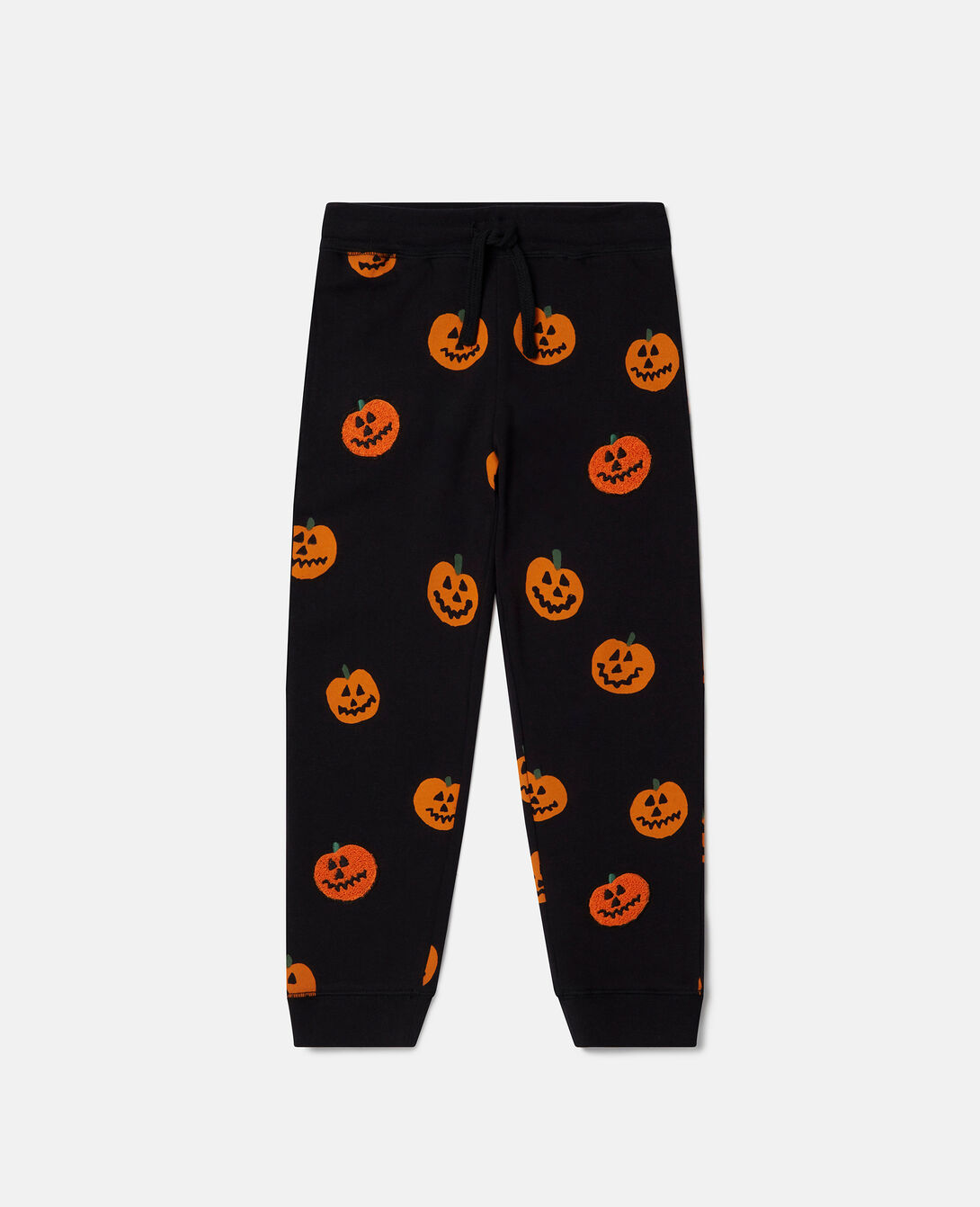 Orange Pumpkin Girls Fuzzy Pajama Pants Plus Size