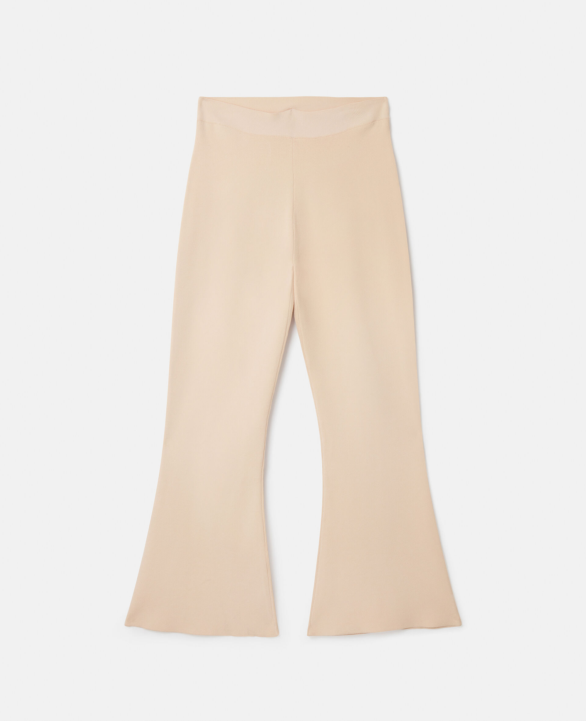 Pantalon evase a taille mi haute-Cream-large image number 0