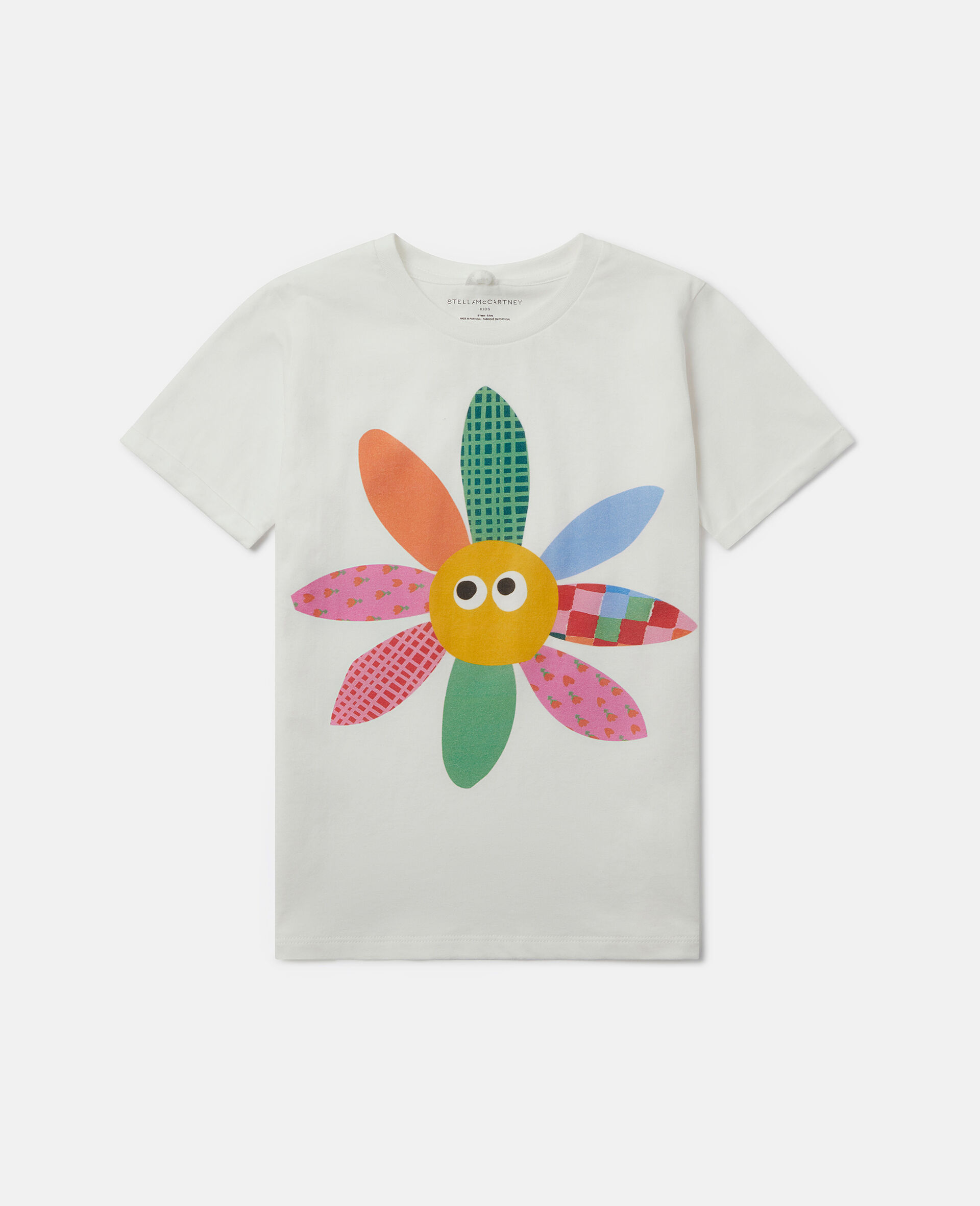 T shirt avec broderie fleur-Cream-large image number 0