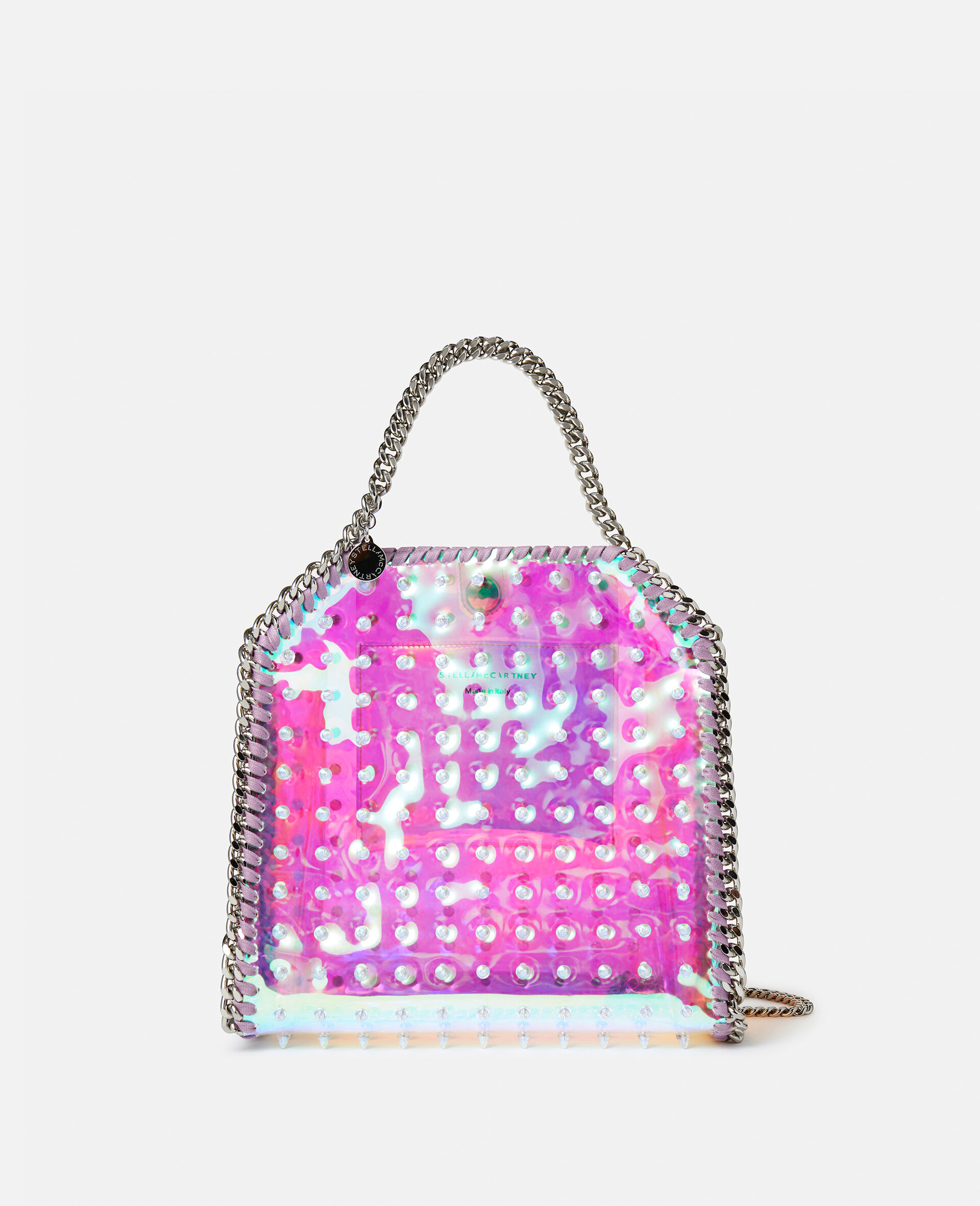 Online Exclusive Falabella Mini Holographic Spike Tote-Multicolour-large image number 0