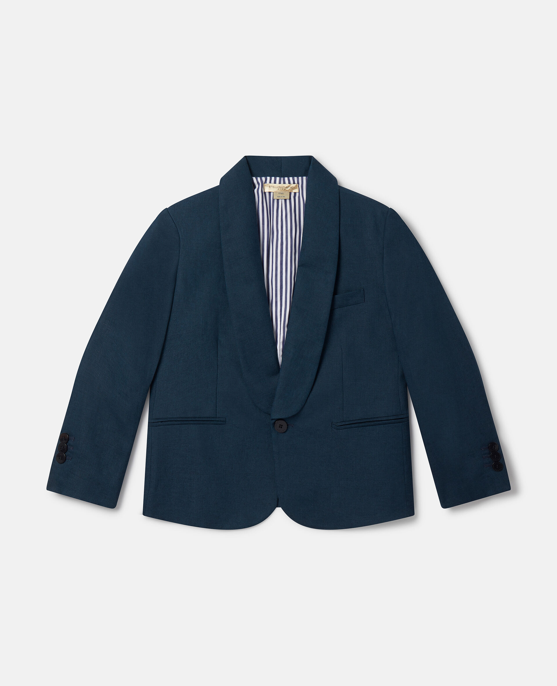 Shawl Lapel Blazer-Blue-large image number 0