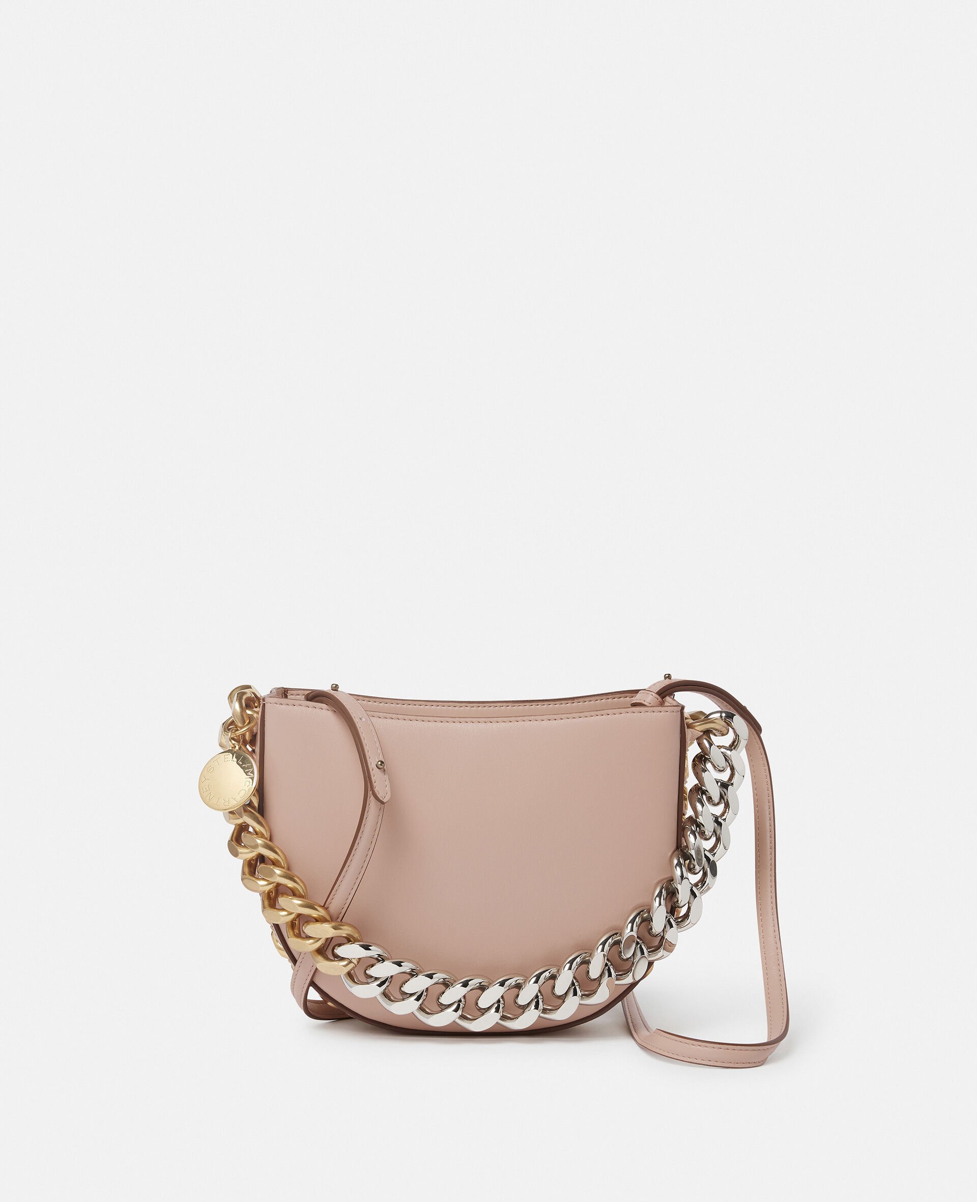 Frayme Small Shoulder Bag-Pink-model