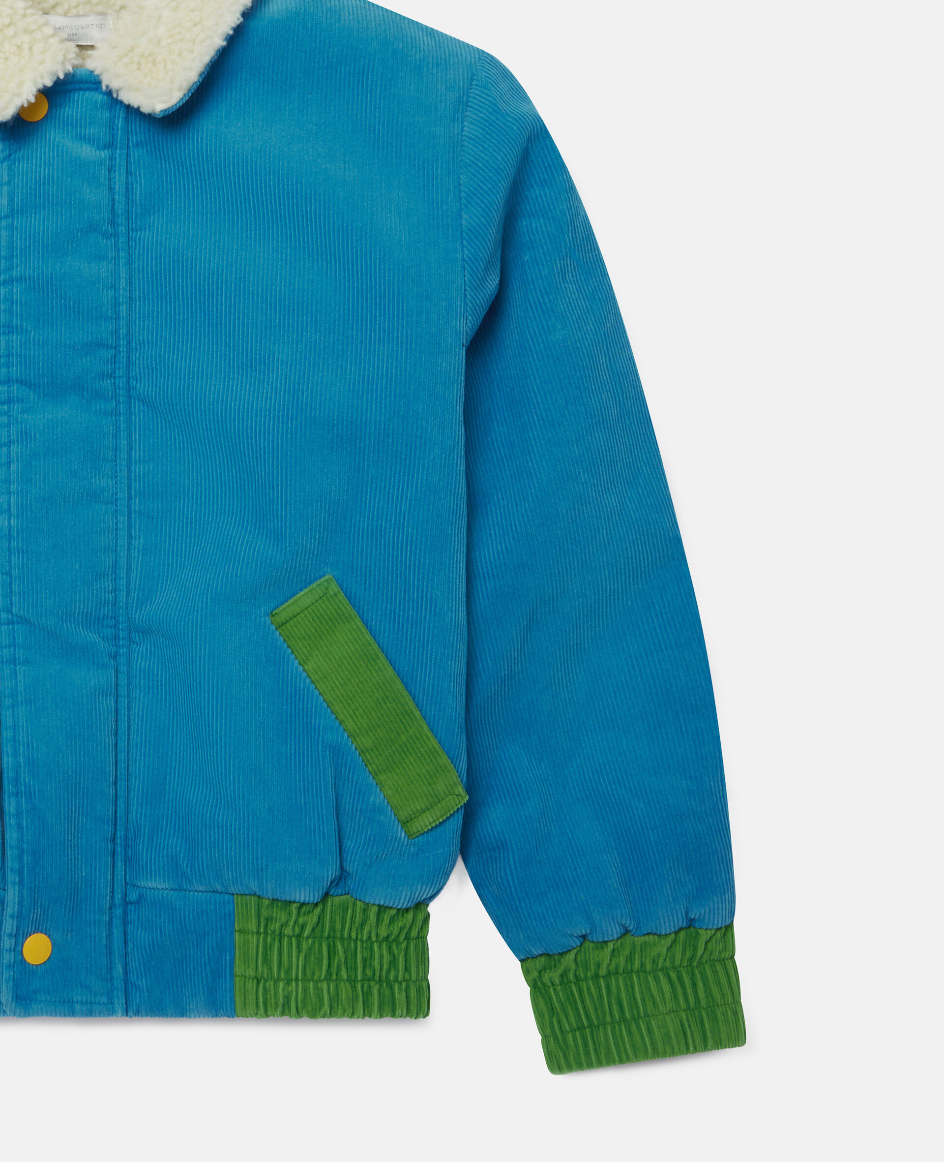 Kids Bright Blue Corduroy Jacket | Stella McCartney US