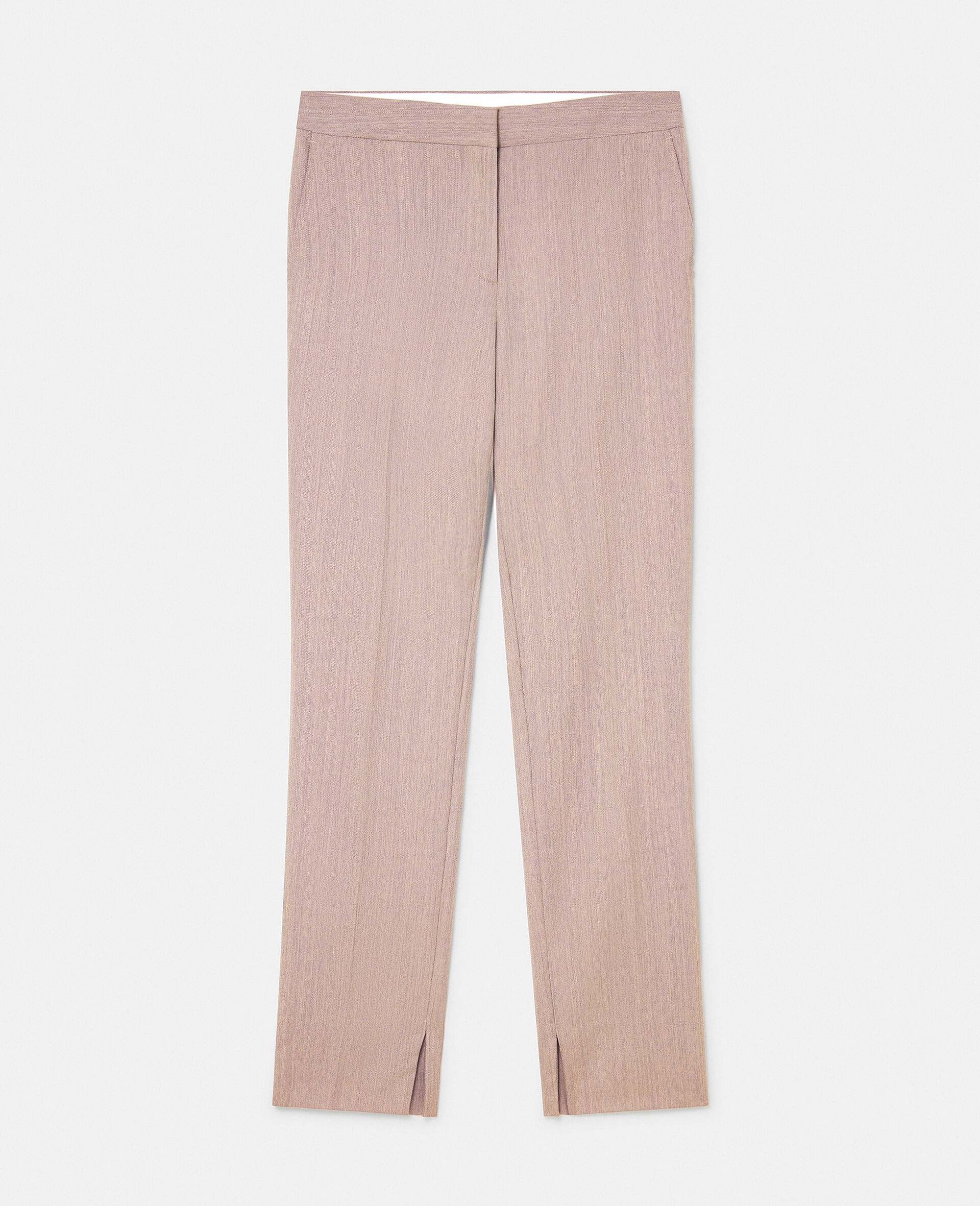 Pantalon slim a taille mi haute-Rose-large image number 0