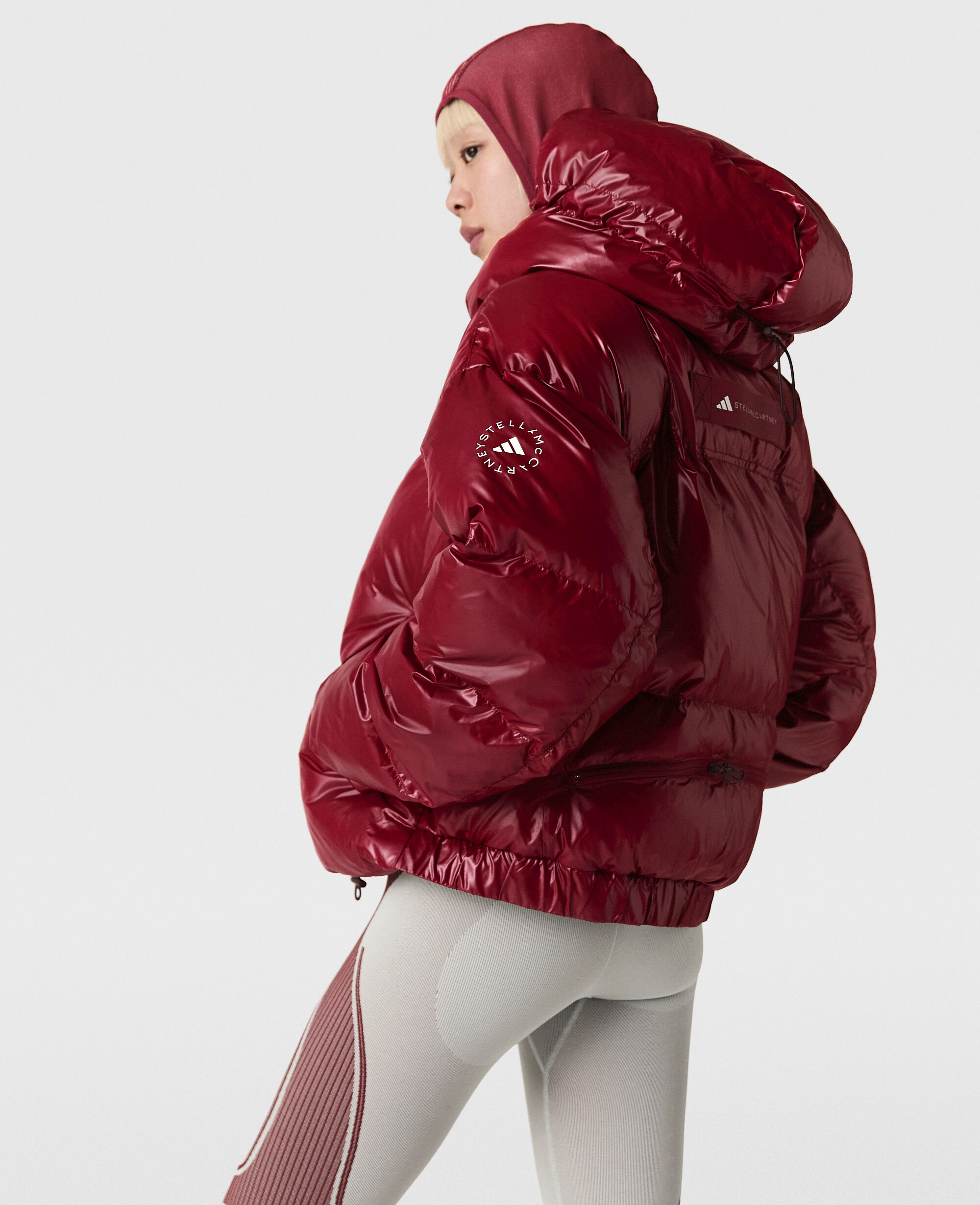 [関税送料込み] Stella McCartney TrueNature ショートコート Women シャドー レッド TrueNature ショート パデッド コート