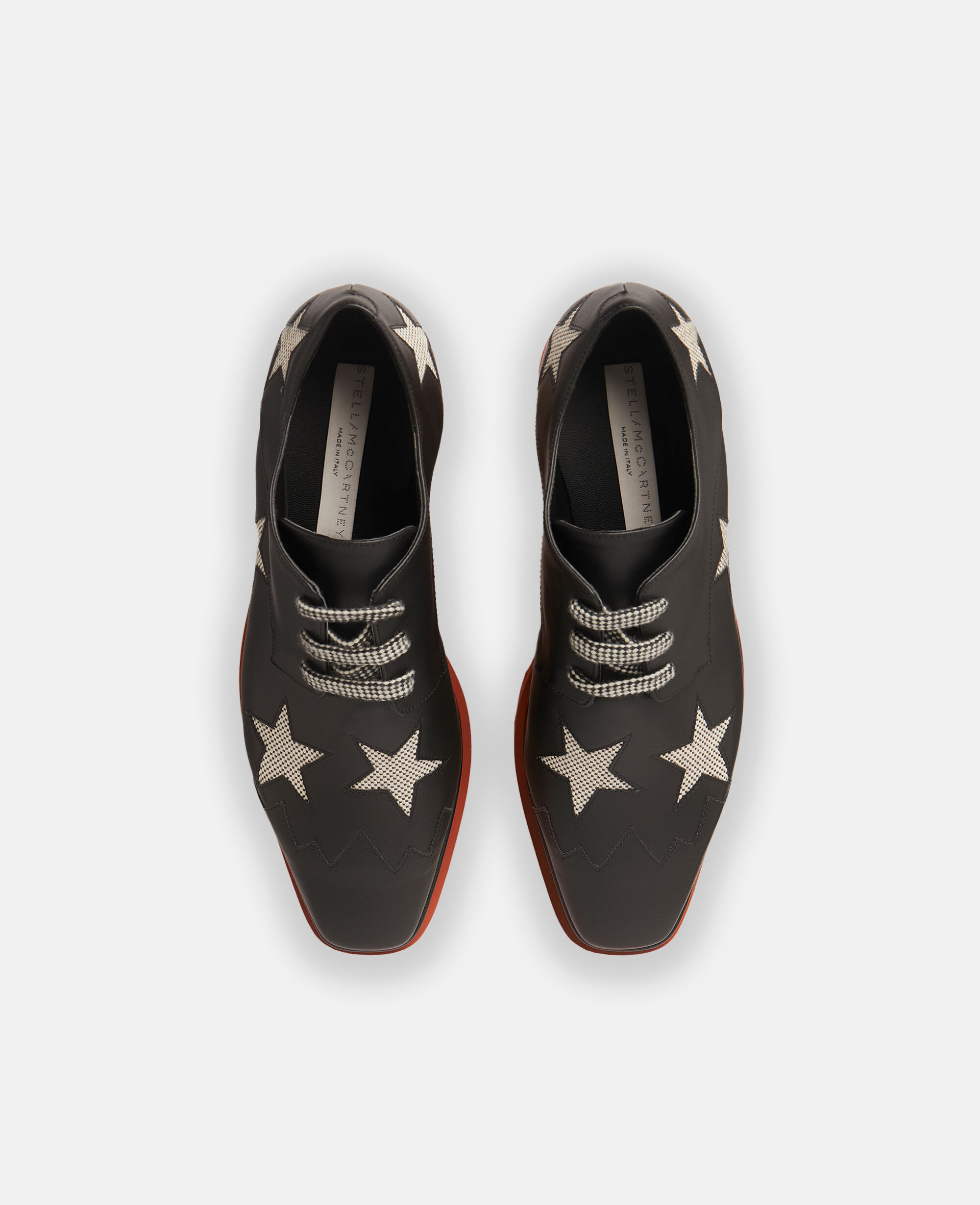 Women Black Multicolour Elyse Stars Platform Shoes | Stella
