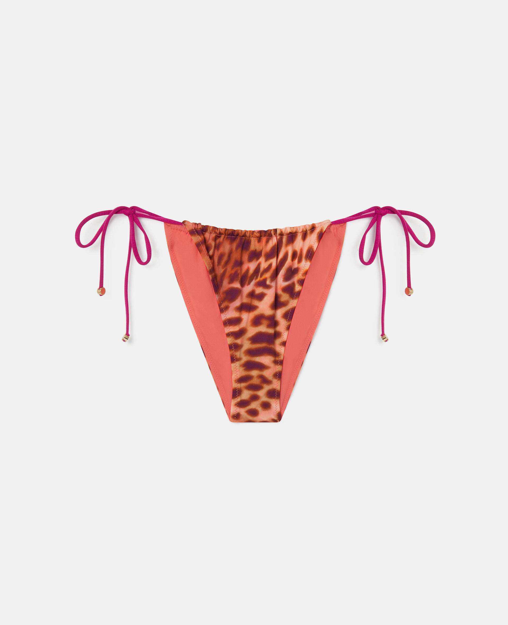 Bikinihose mit Gepardenmuster und Seitenbaendern-Rose-large image number 0