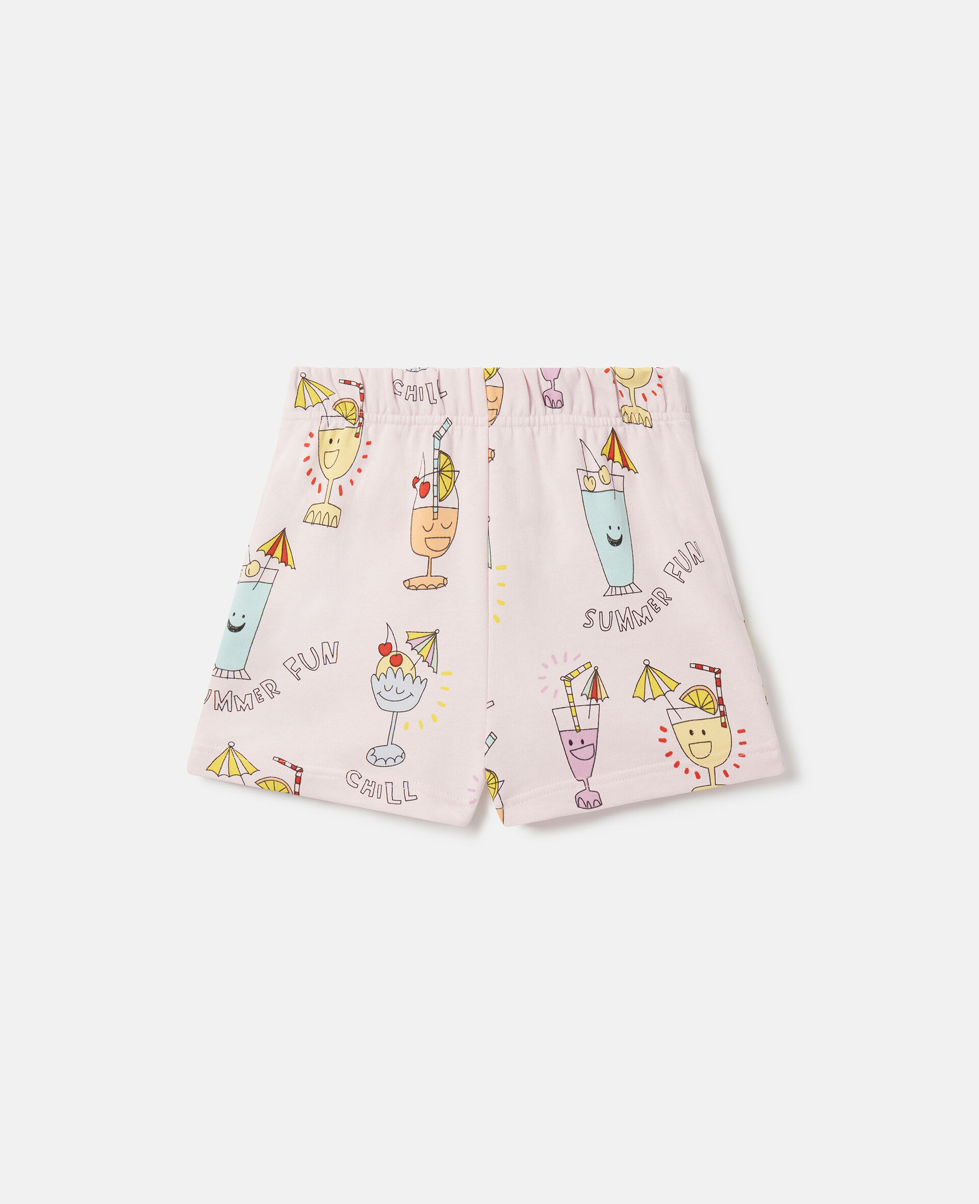 Summer Cocktail Print Shorts-Pink-large image number 0