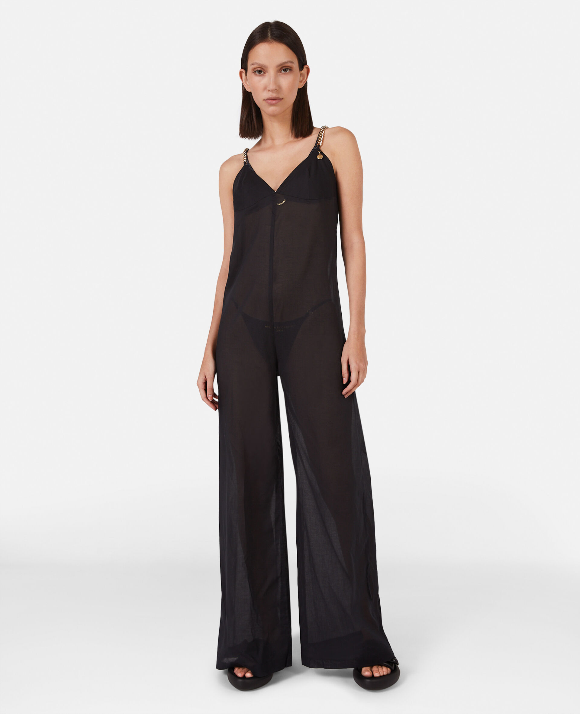 Falabella Beach Jumpsuit-Black-model