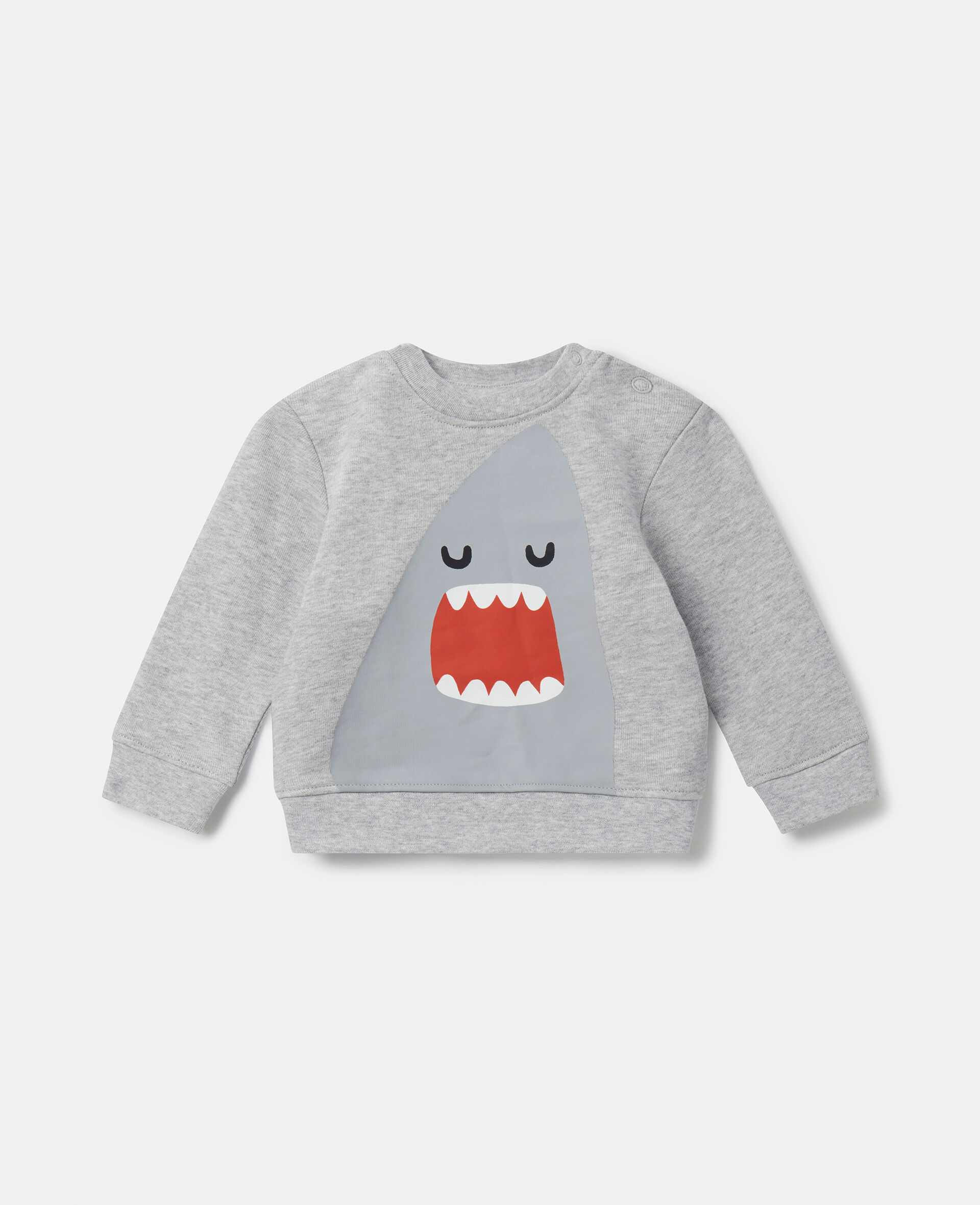 Sweat-shirt requin-Gris-large image number 0