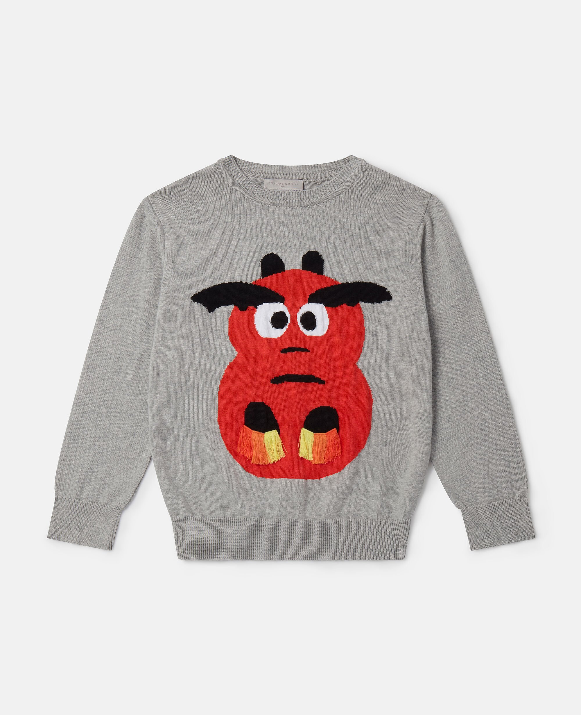 Stella McCartney Kids graphic-print cotton sweatshirt - 412 RED