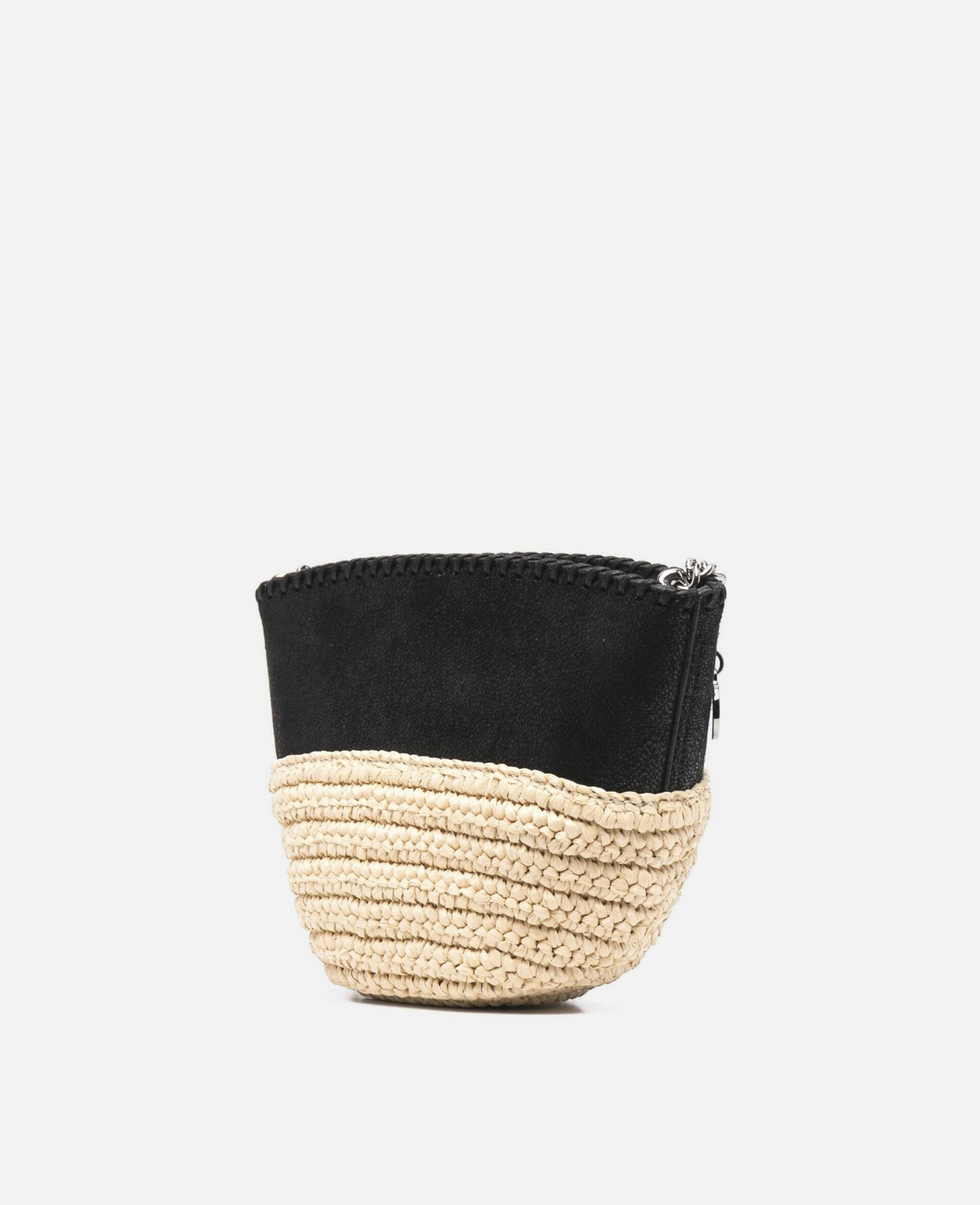 Falabella Raffia Mini Shoulder Bag  -Black-model