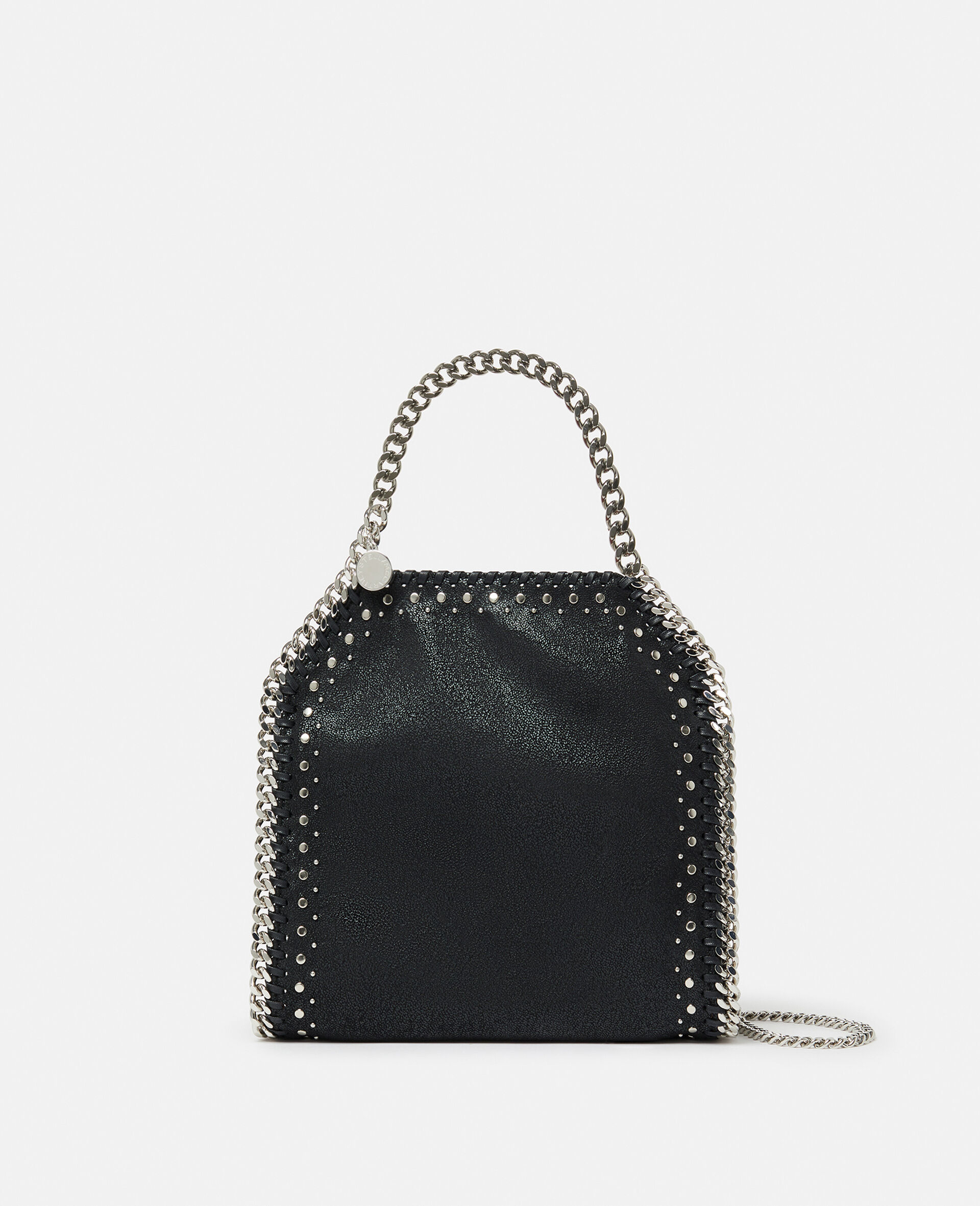 Falabella Studded Mini Tote Bag-Black-model