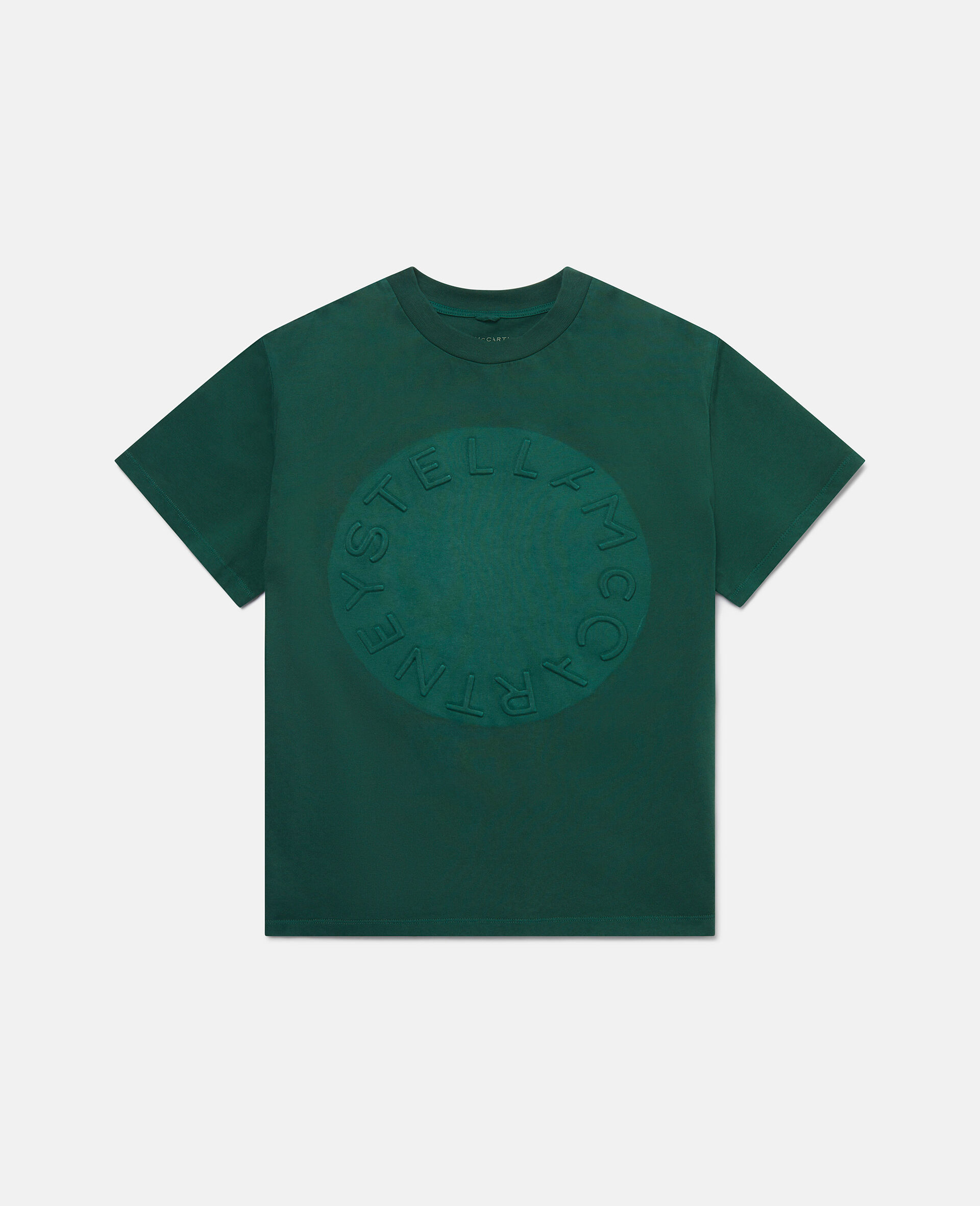 Circular Logo Disc T-Shirt-Green-large image number 0