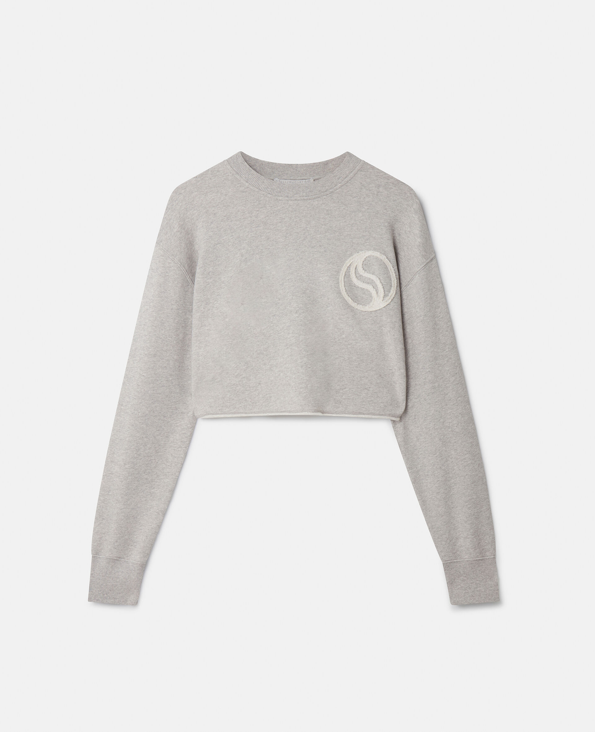 Sweat-shirt court S Wave-Gris-large image number 0