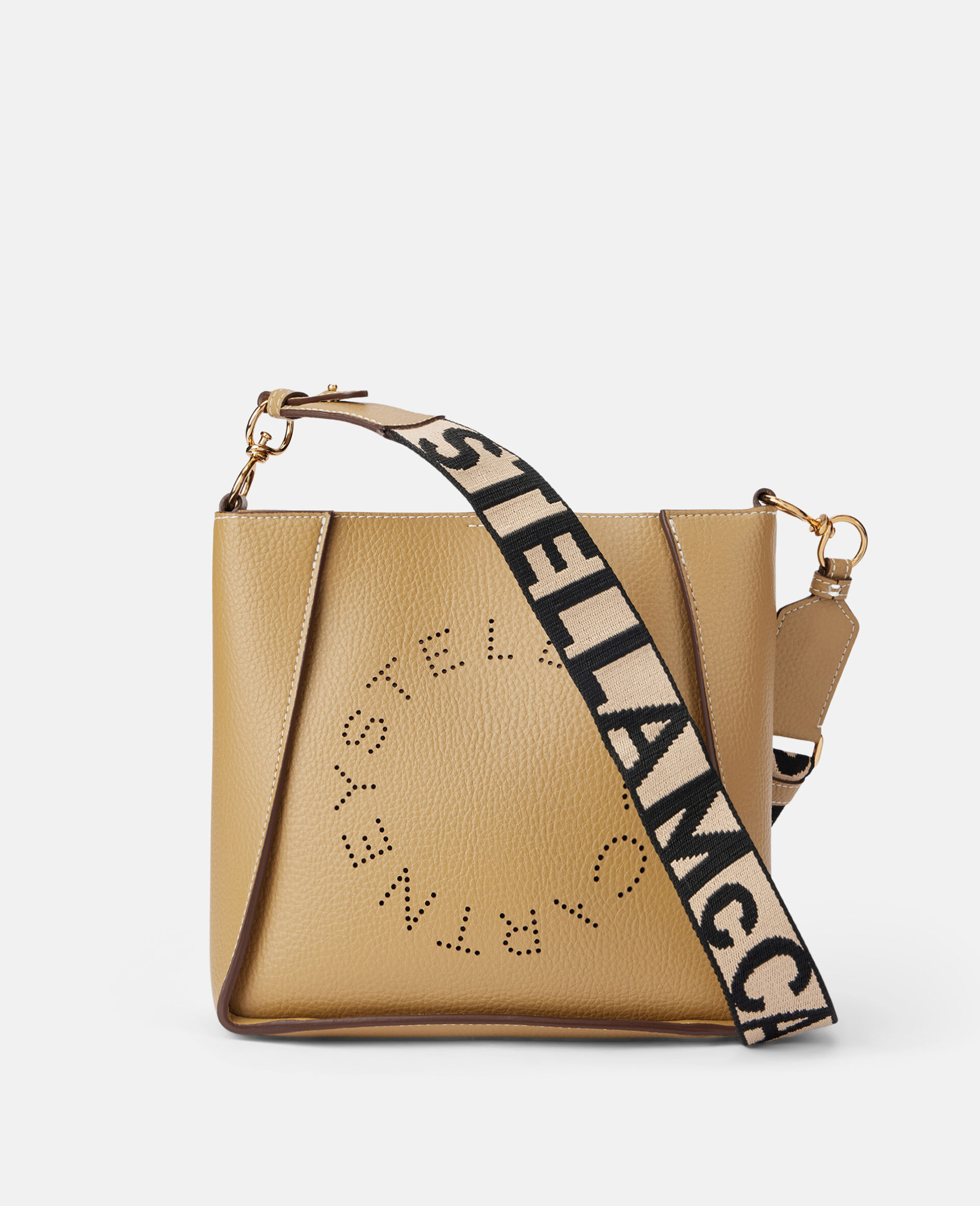 Borsa a Tracolla con Logo Stella Mini-Beige-model