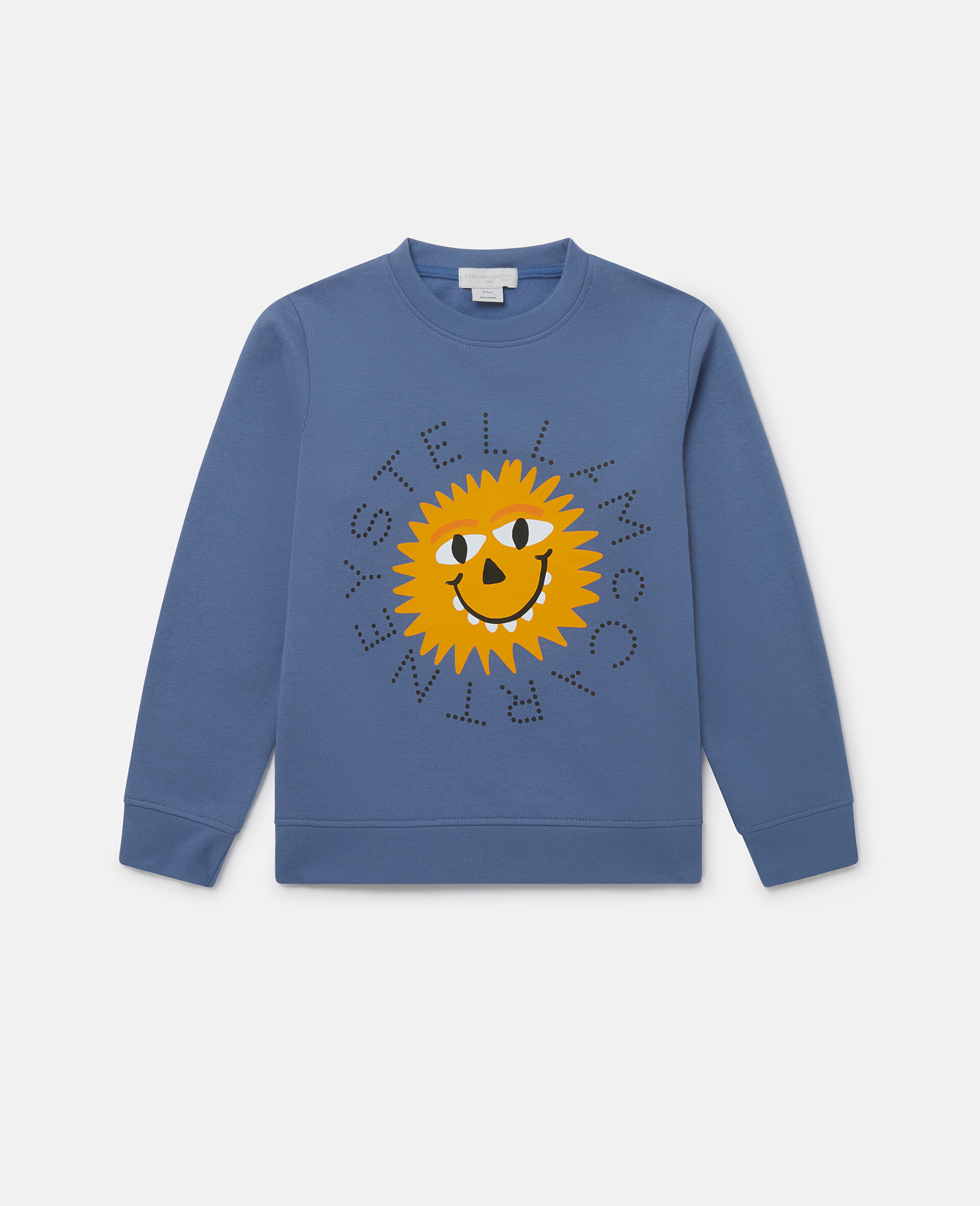 Sunshine Face Long Sleeve T-Shirt-Blue-large image number 0