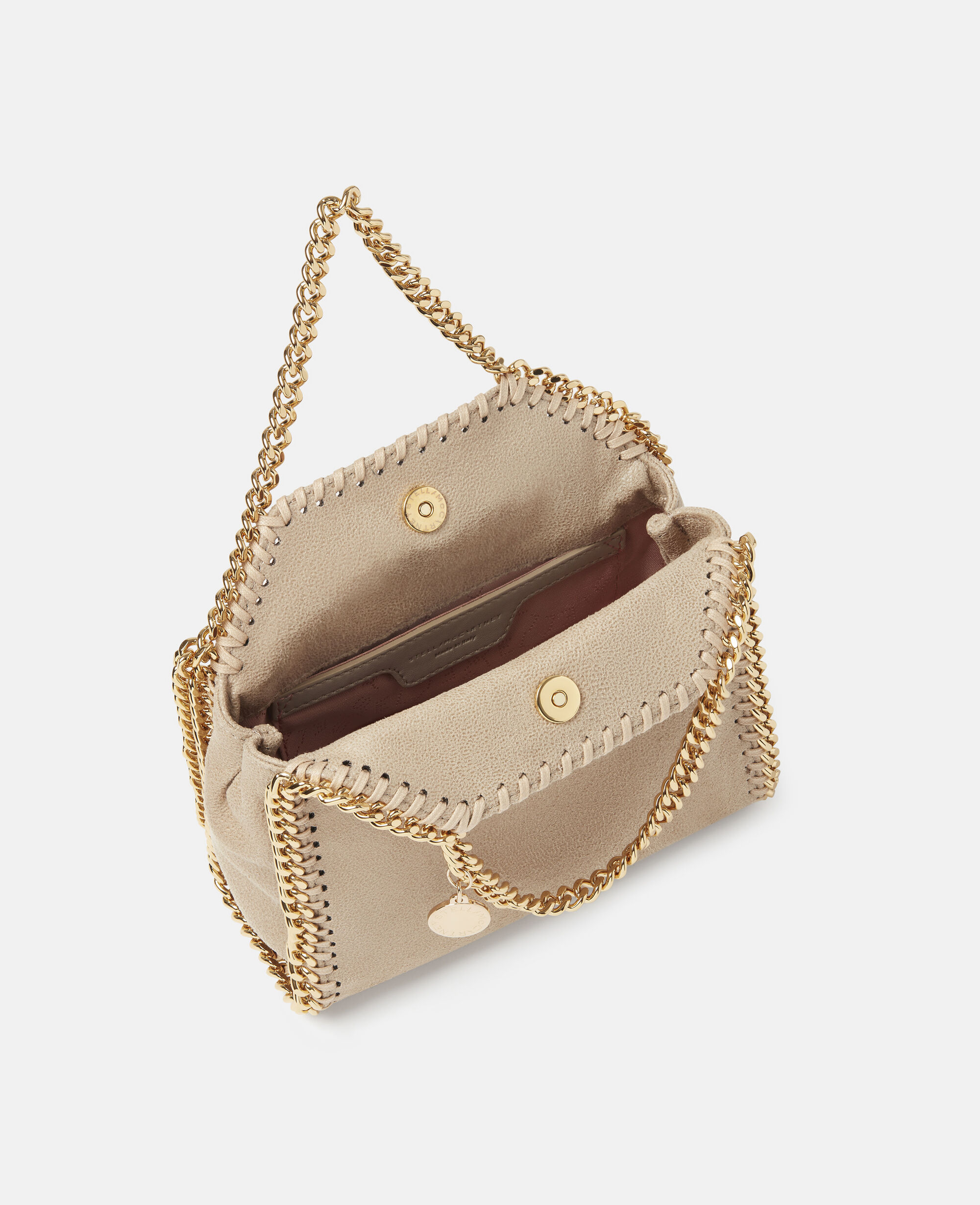 Women Clotted Cream Falabella Tiny Tote Bag | Stella McCartney US