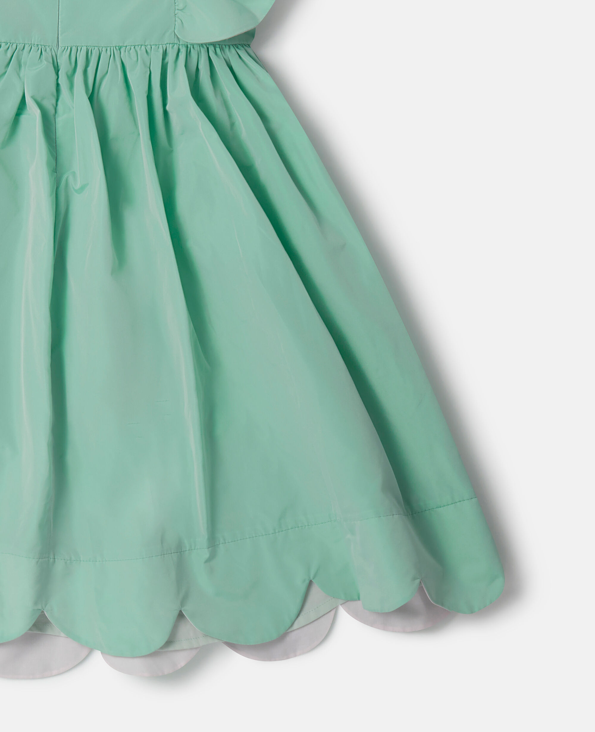 Stella McCartney Kids bow-detailed sleeveless shirt dress - Green
