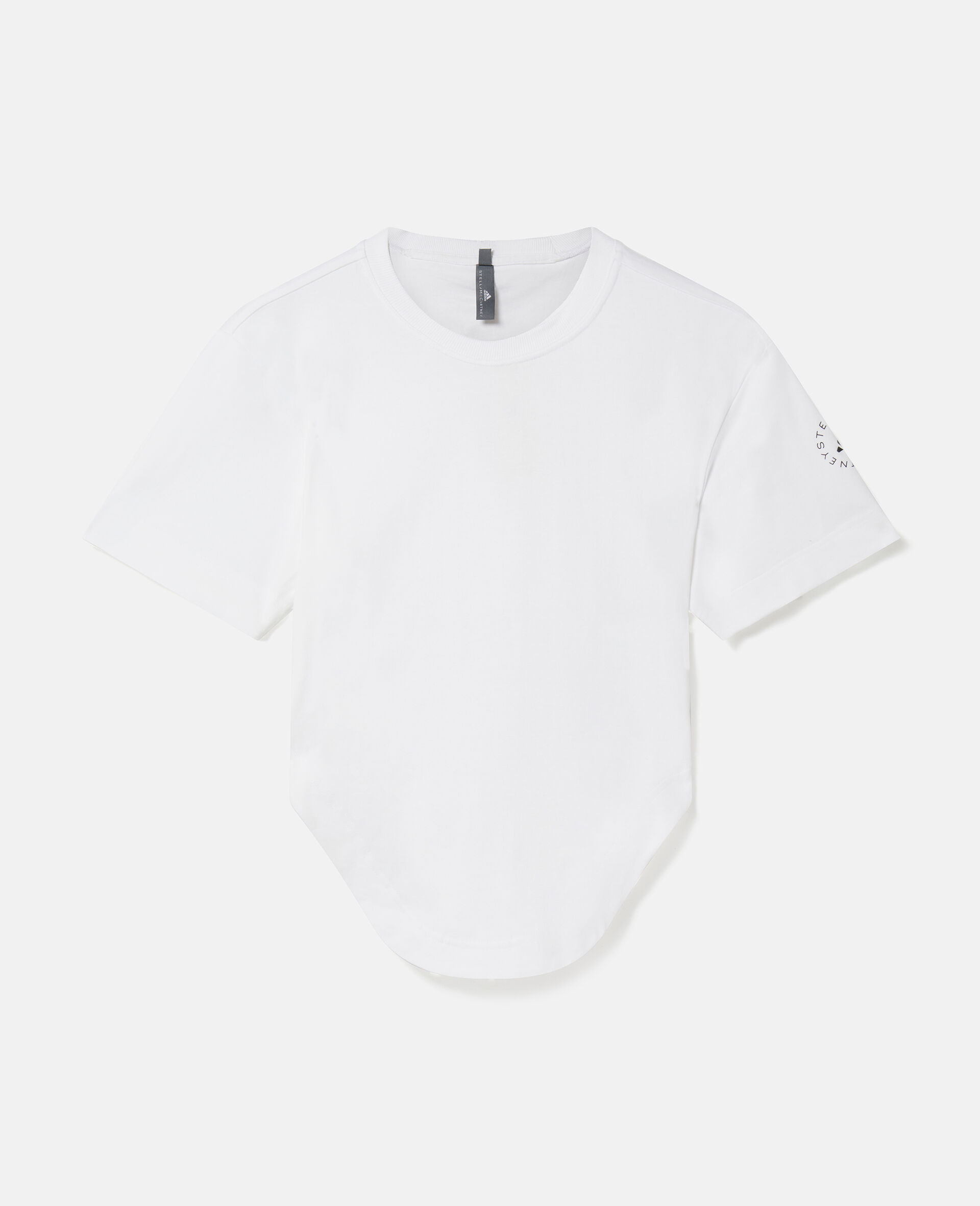 T-shirt TrueCasuals con fondo arrotondato da allenamento-Bianco-large image number 0