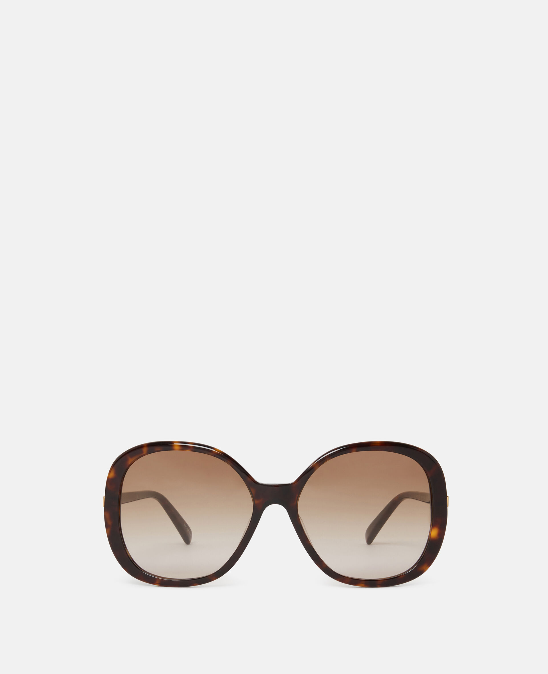 Oversized Round Gradient Sunglasses-Brown-large image number 0