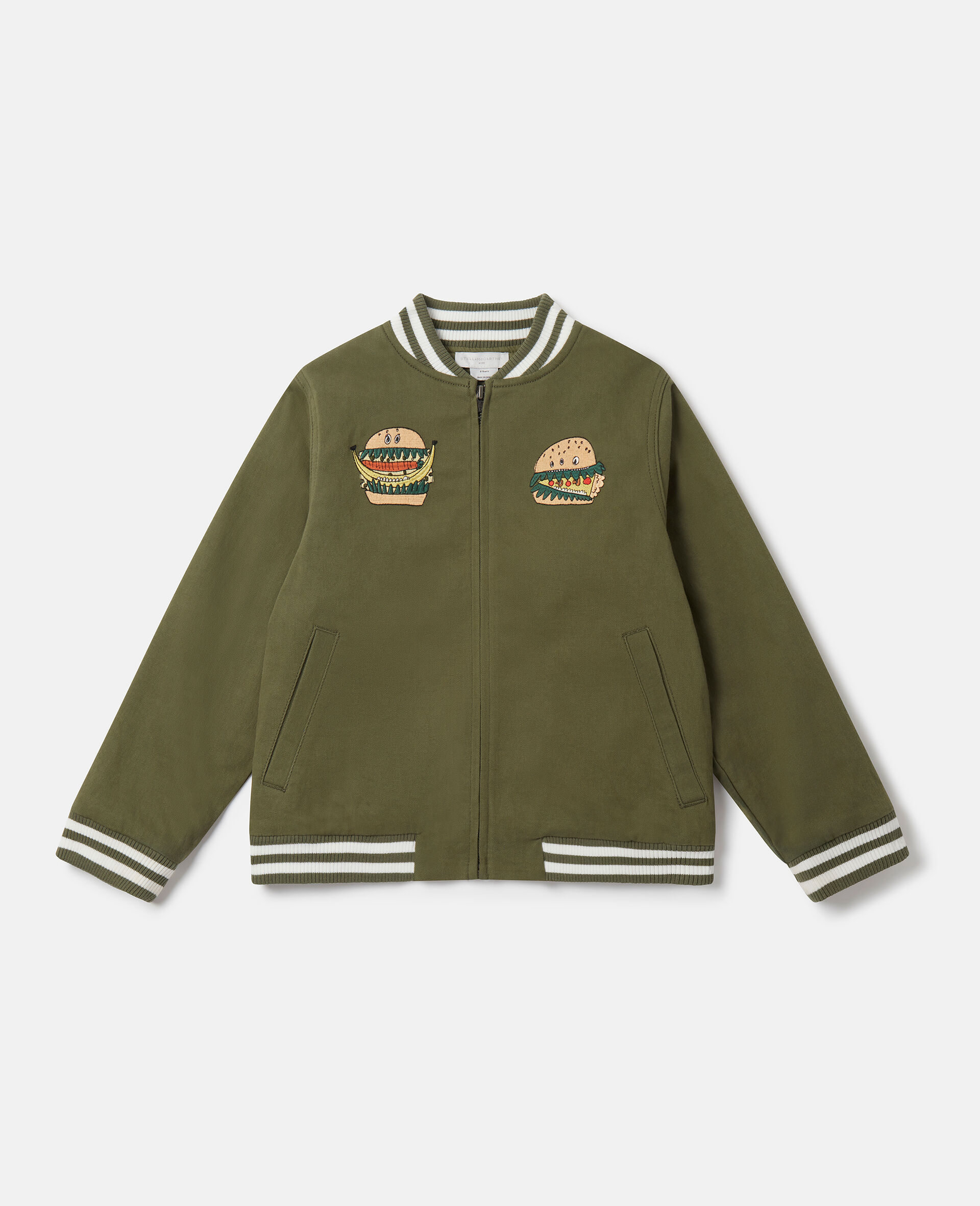 실리 샌드위치 보머 재킷-Khaki-large image number 0