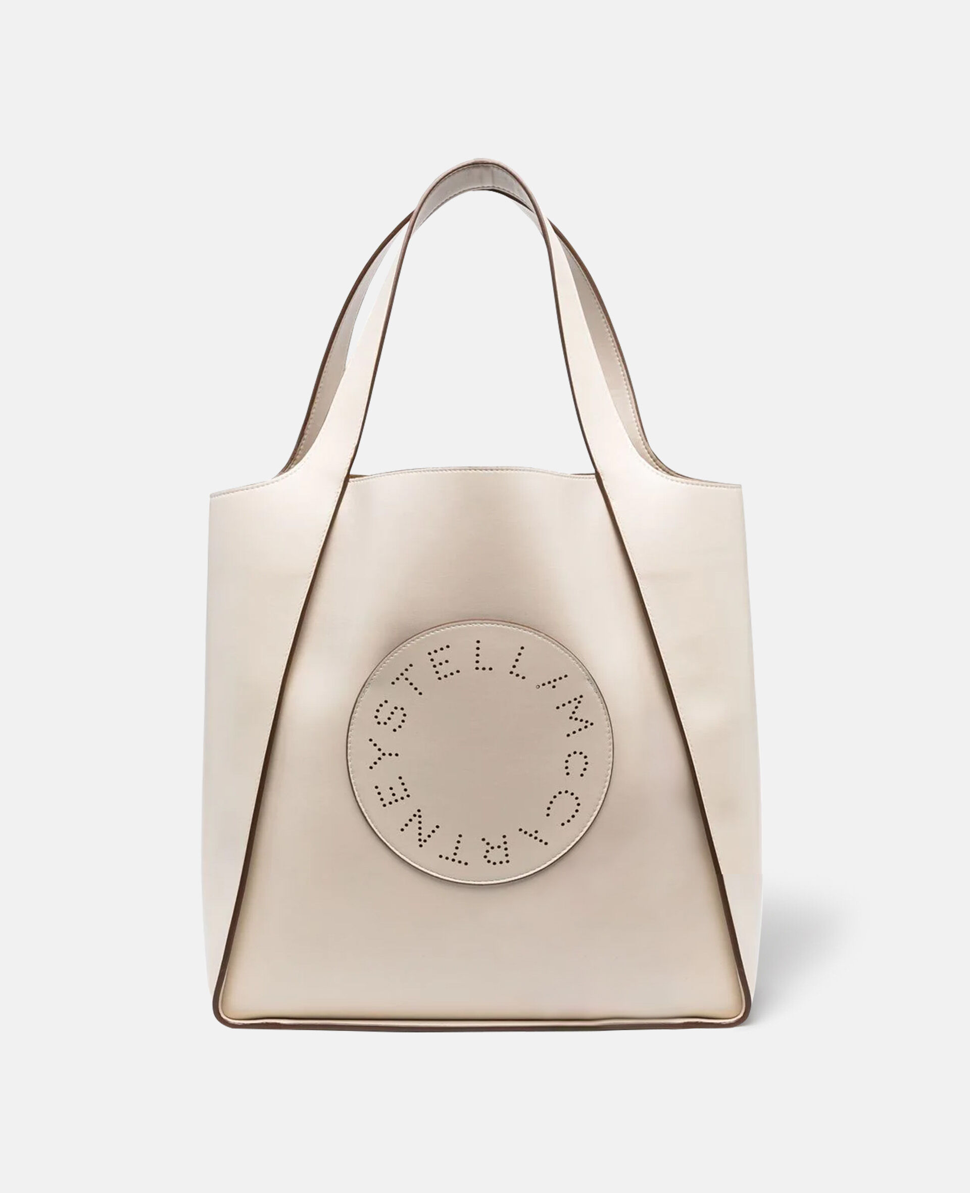 Women Pure White Stella Logo Square Tote Bag | Stella McCartney US