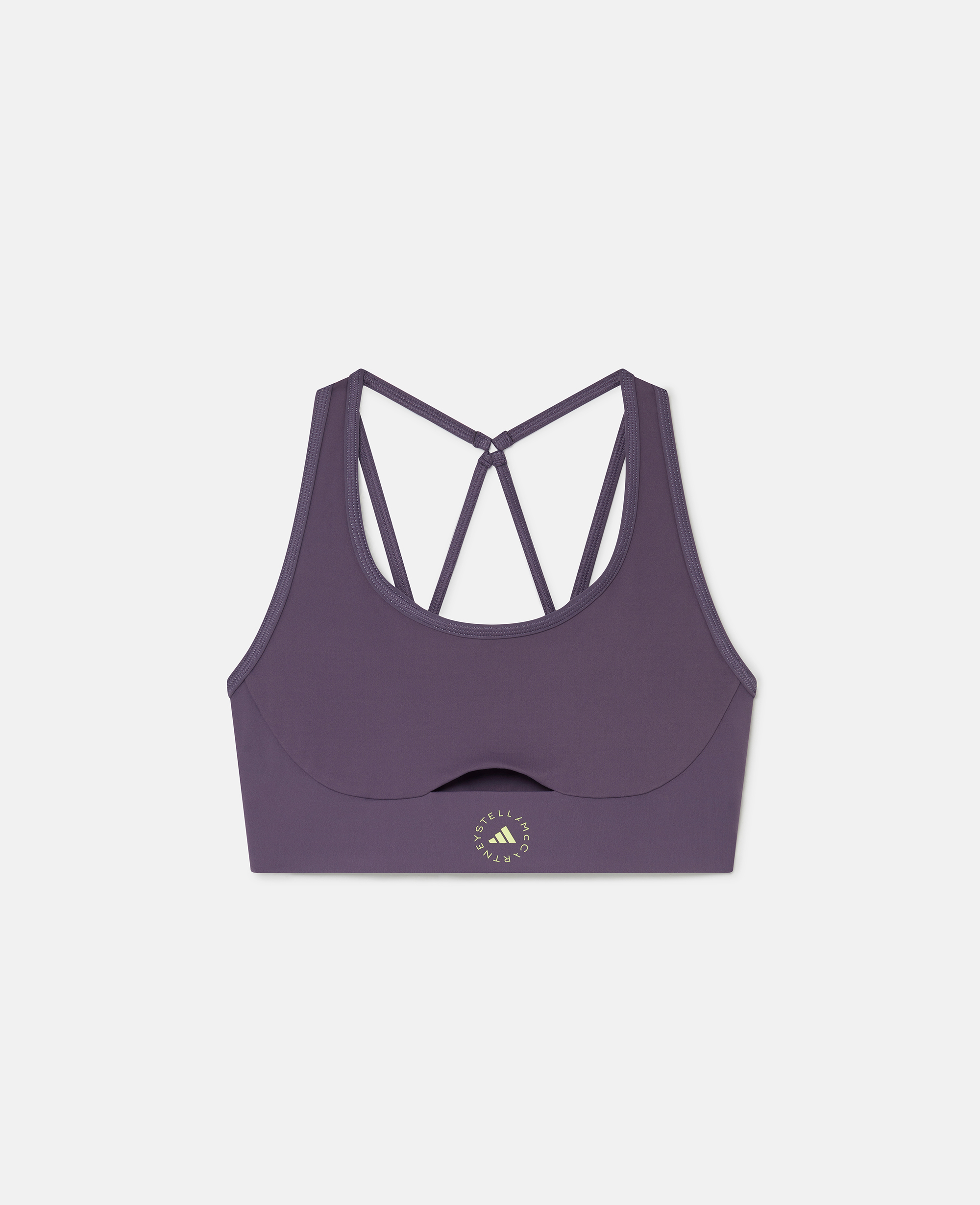 Stella Mccartney Truestrength Yoga Sports Bra In Trace Purple