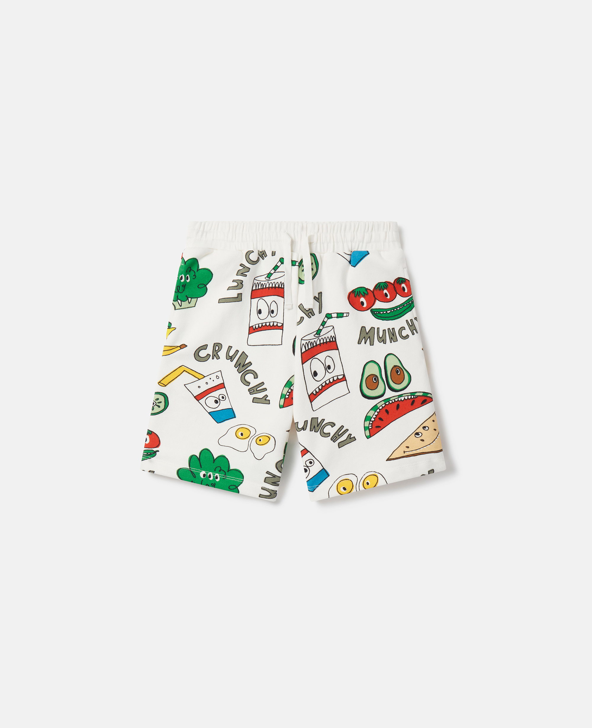 Stella Mccartney Kids' Crunchy Lunchy Print Shorts In Multi