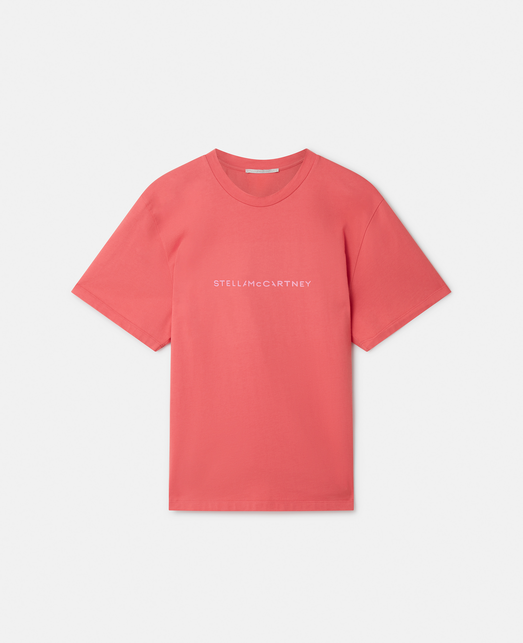 Stella Mccartney Stella Iconics Logo Relaxed Fit T-shirt In Red