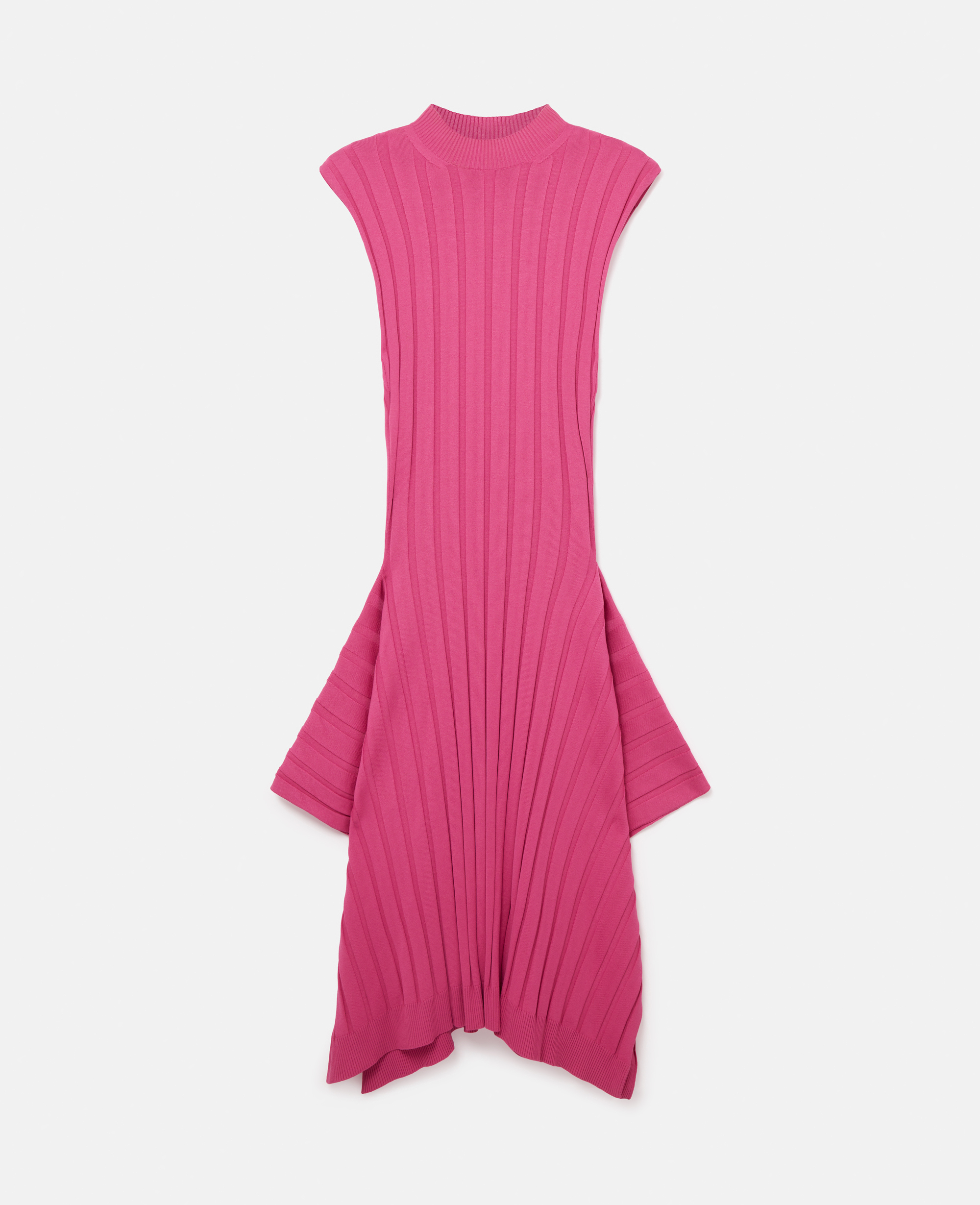Stella Mccartney Wide Rib Knit Dress In Pink